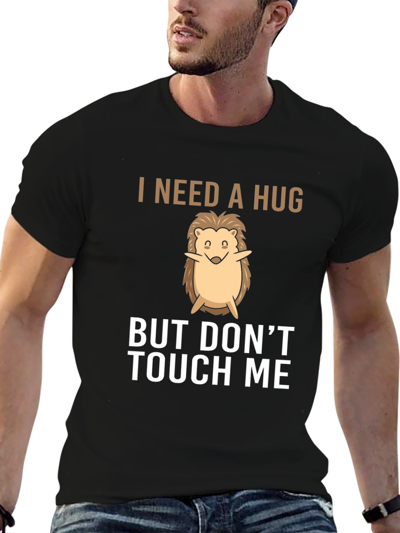 I Need a Hug Hedgehog Graphic T-Shirt