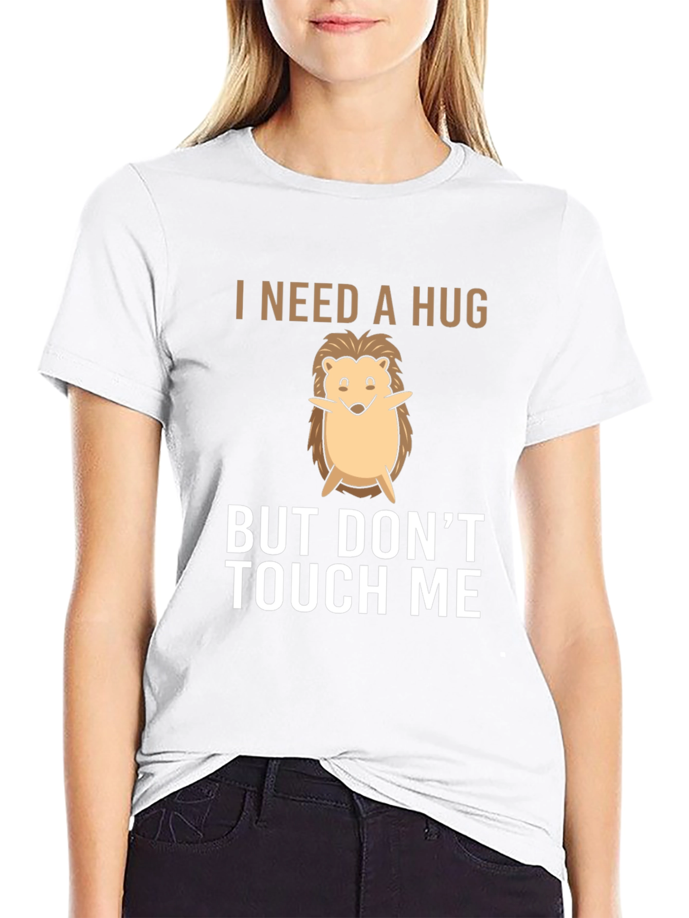 I Need a Hug Hedgehog Graphic T-Shirt