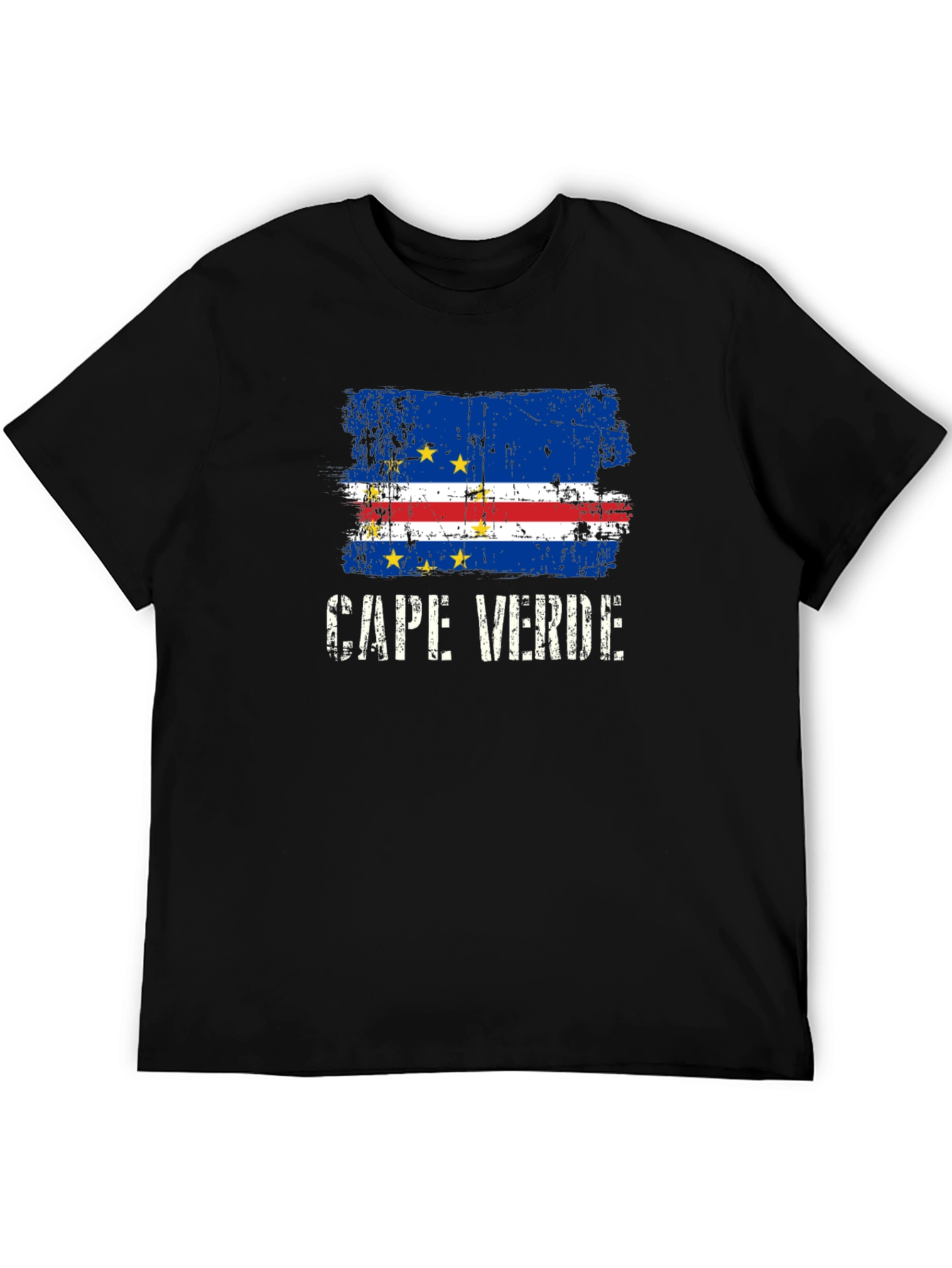 Cape Verde Flag T-Shirt - Black