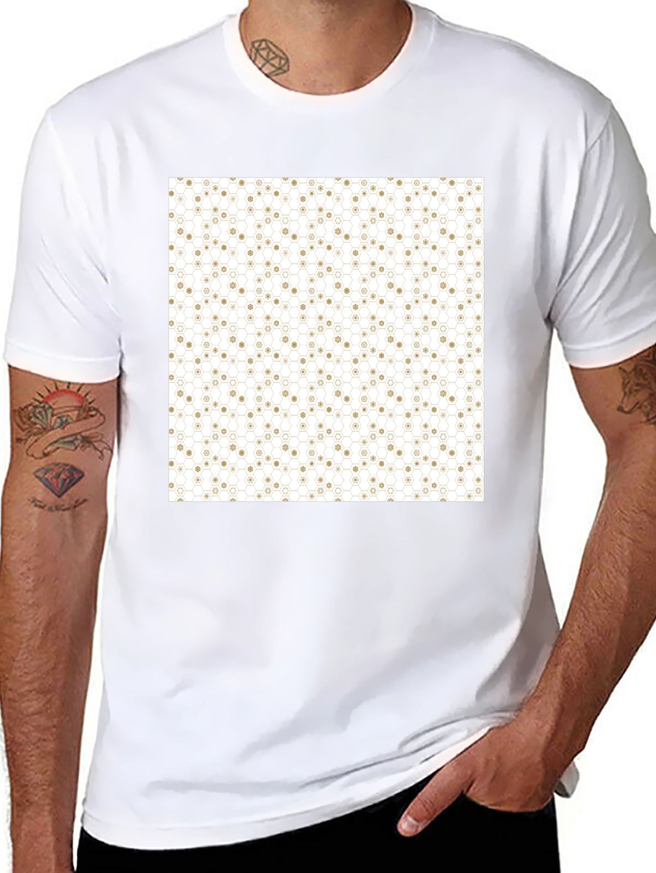 Geometric Pattern Tee - Modern Design