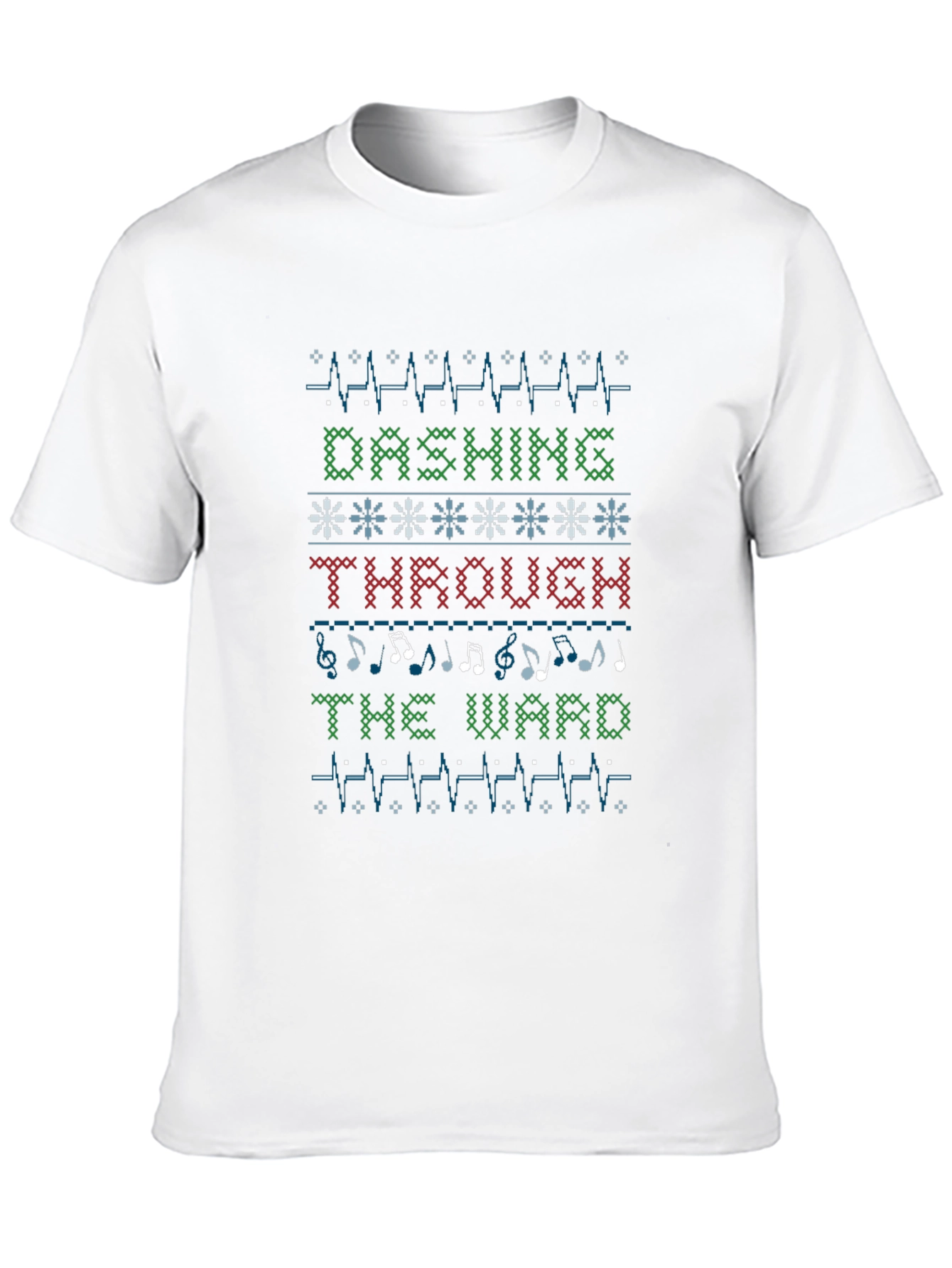 Dashing Through the Ward Ugly Christmas Sweater T-Shirt