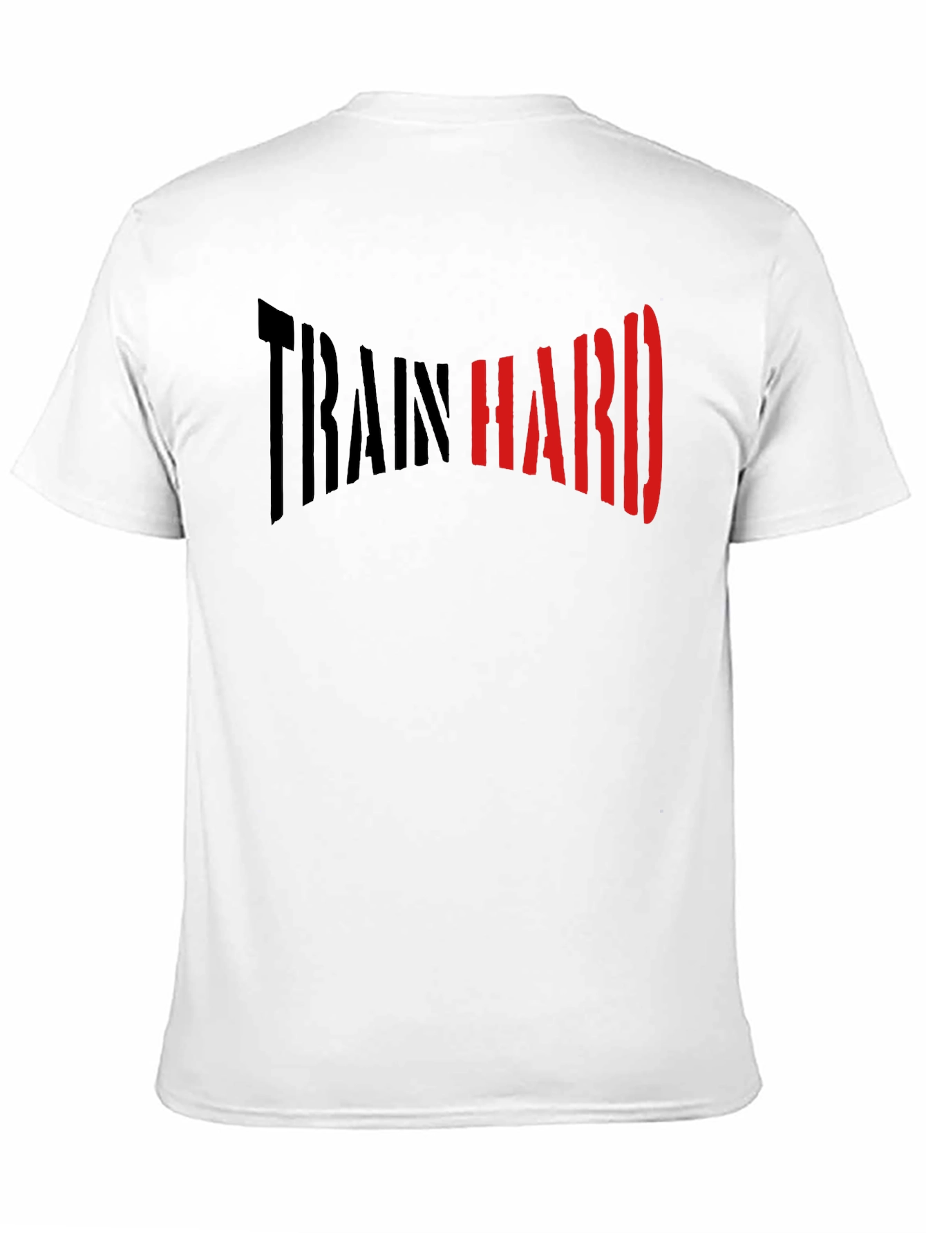 Train Hard Graphic T-Shirt - Motivational Workout Tee