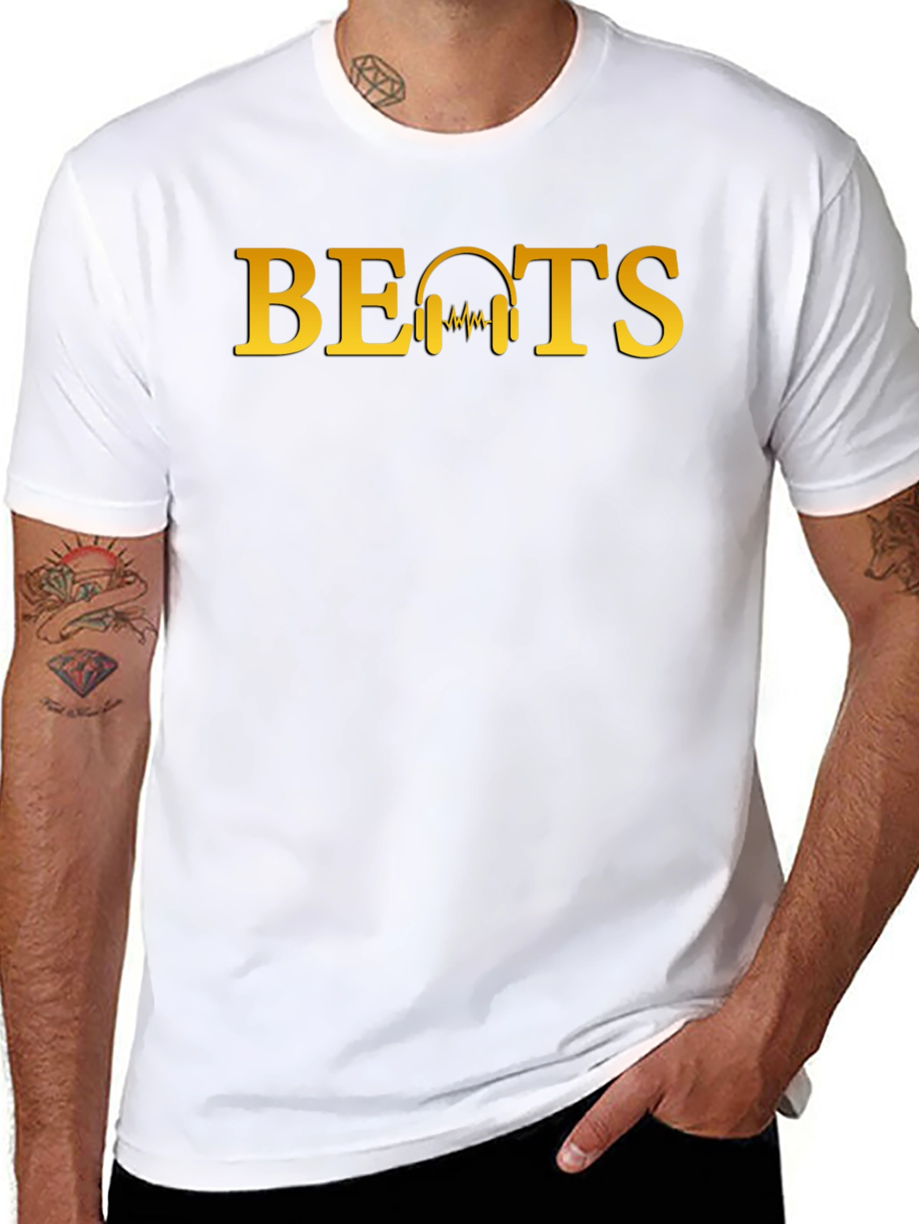 Beats Headphones Graphic Tee - Trendy Music Lovers T-Shirt