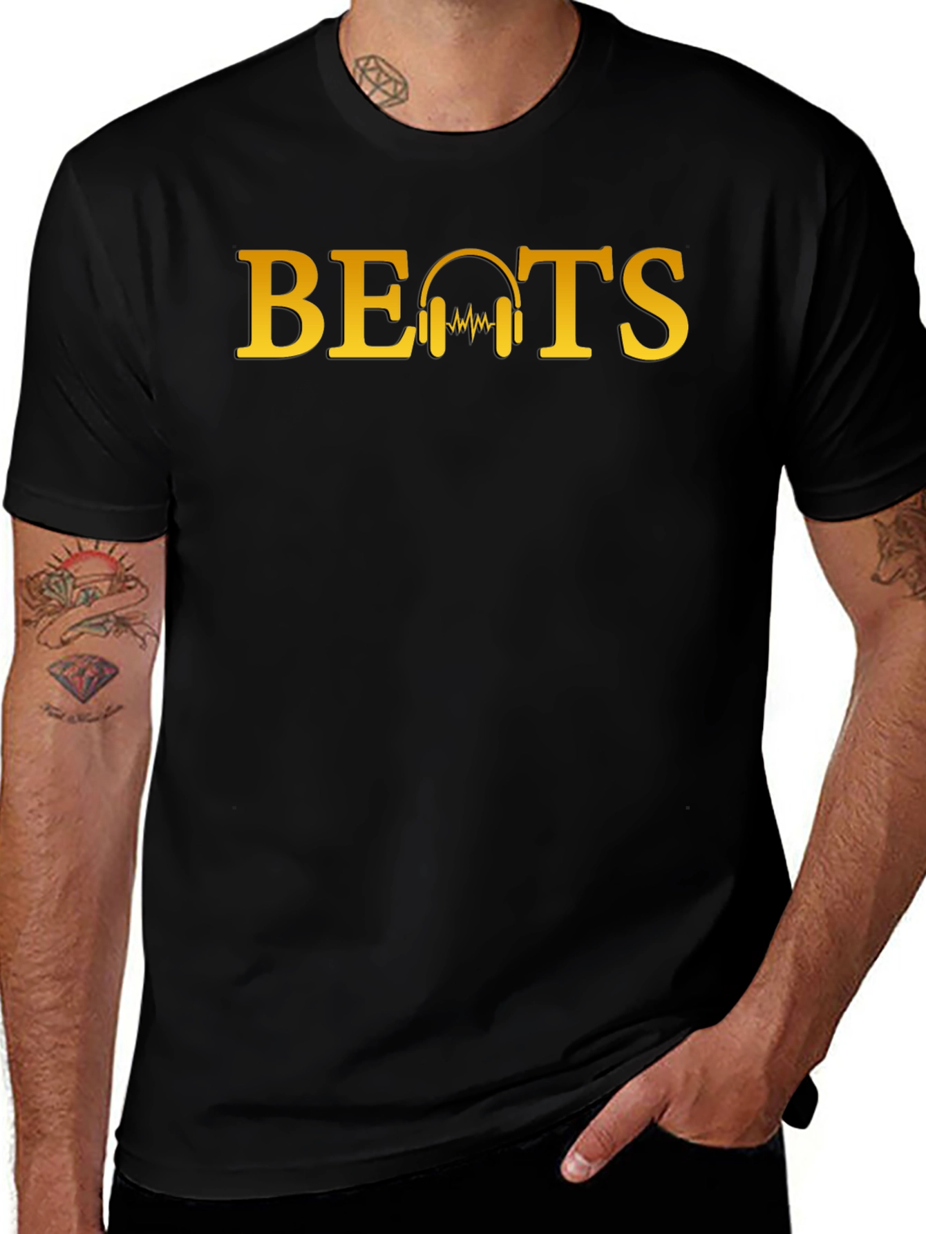 Beats Headphones Graphic Tee - Trendy Music Lovers T-Shirt