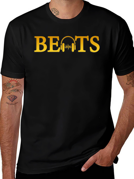 Beats Headphones Graphic Tee - Trendy Music Lovers T-Shirt