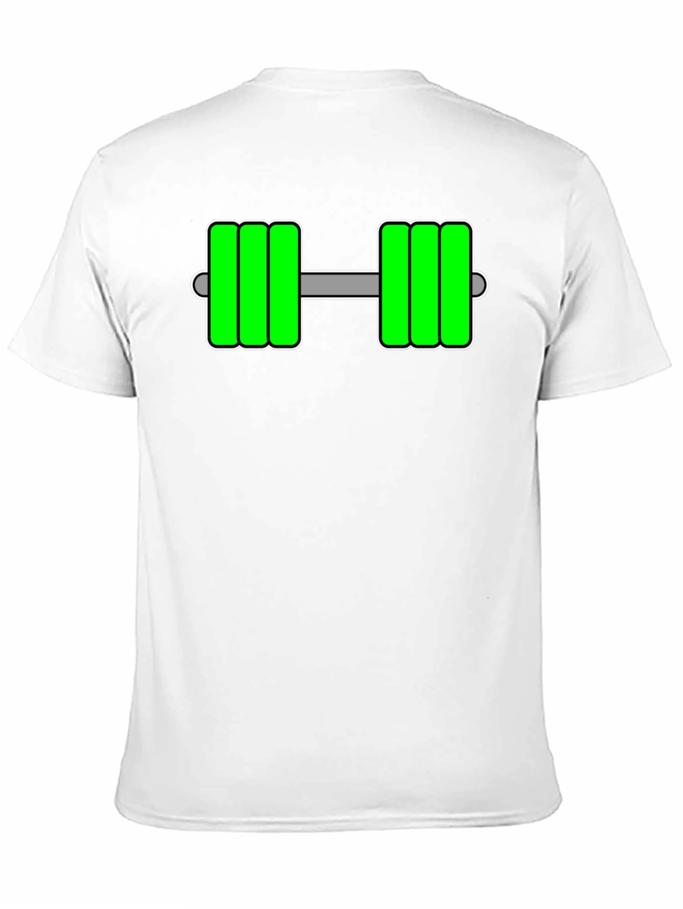 Green Dumbbell Graphic T-Shirt - Fitness Apparel