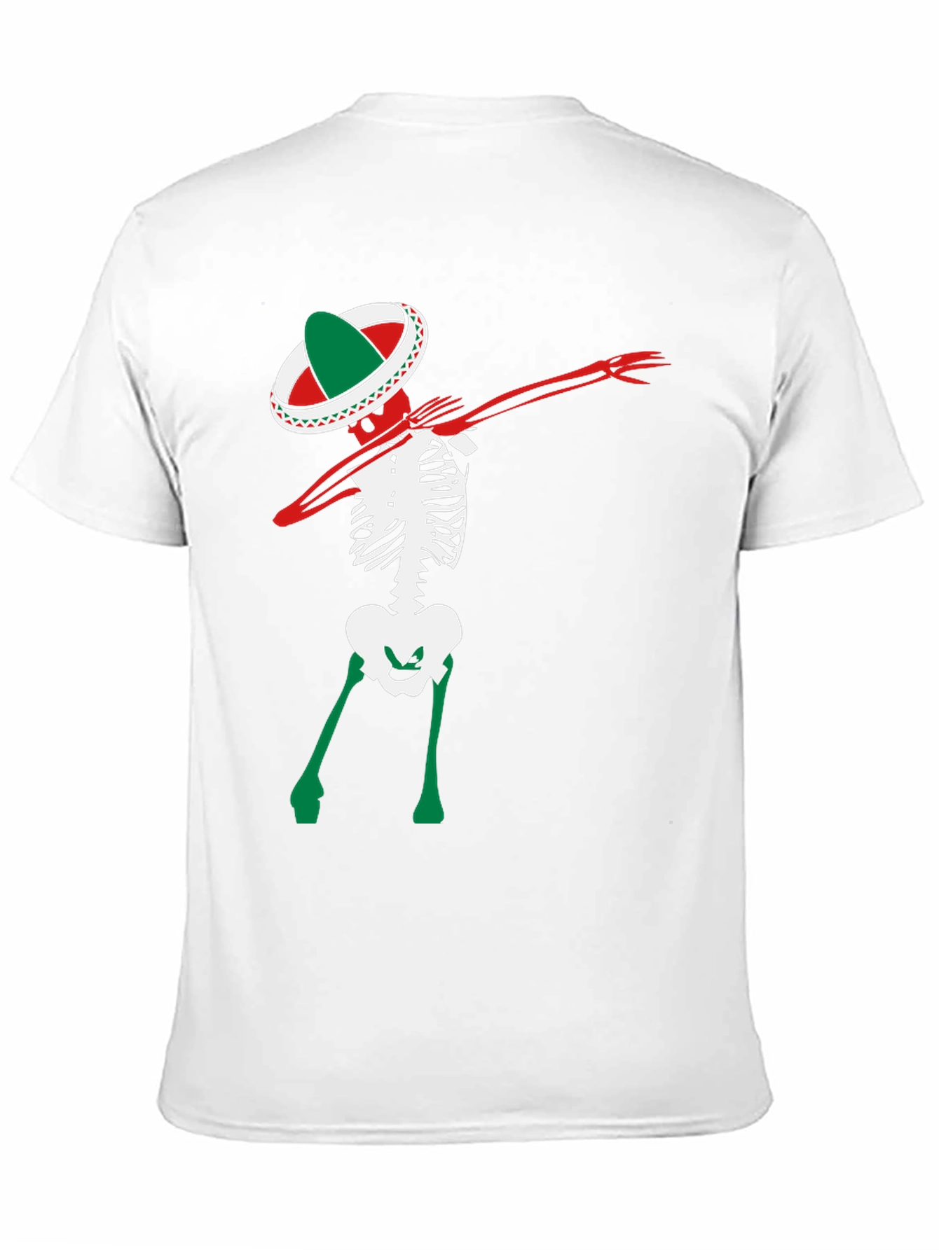 Dabbing Skeleton Sombrero Tee - Fiesta Time!