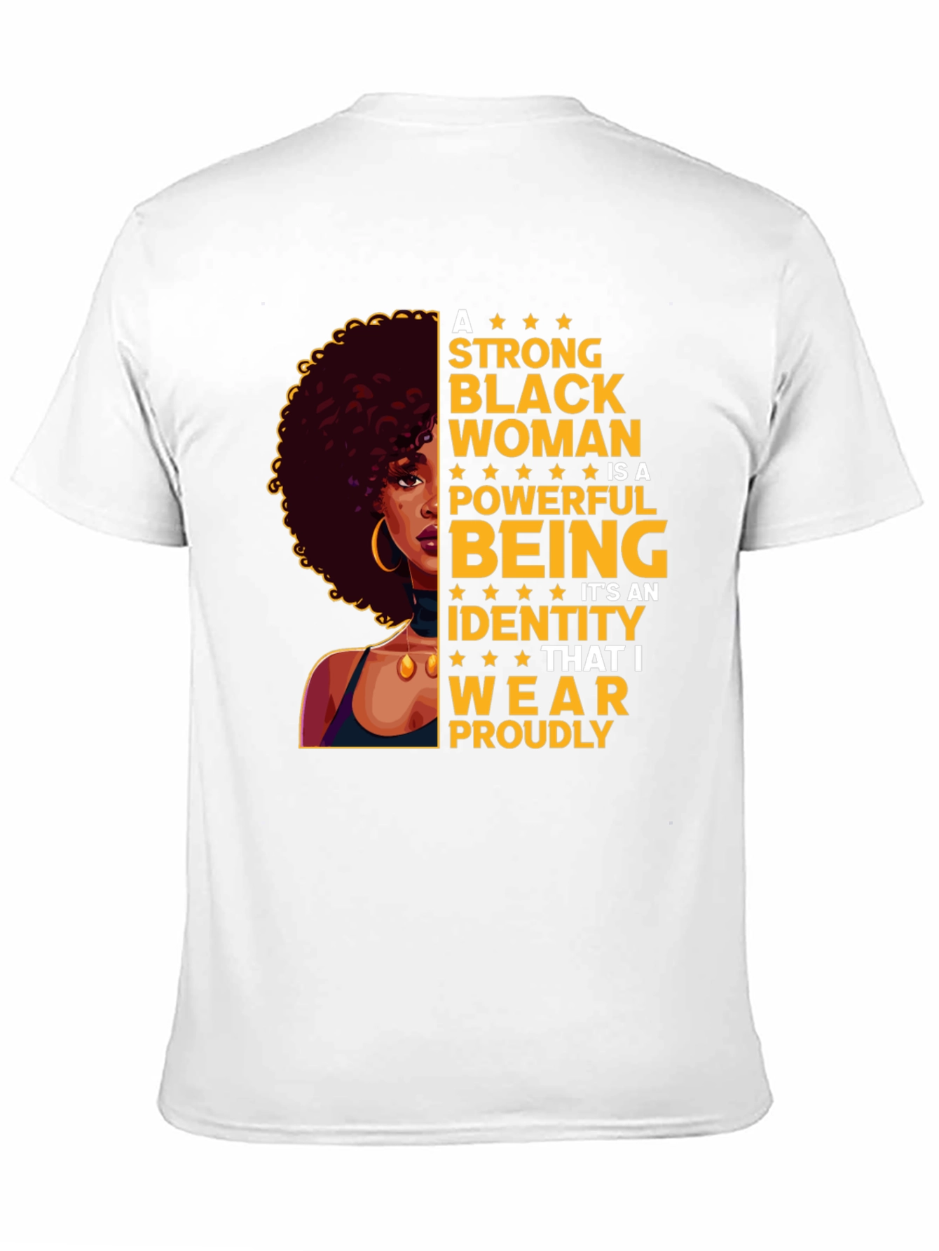 Empowered Black Woman Graphic Tee - Strong Identity