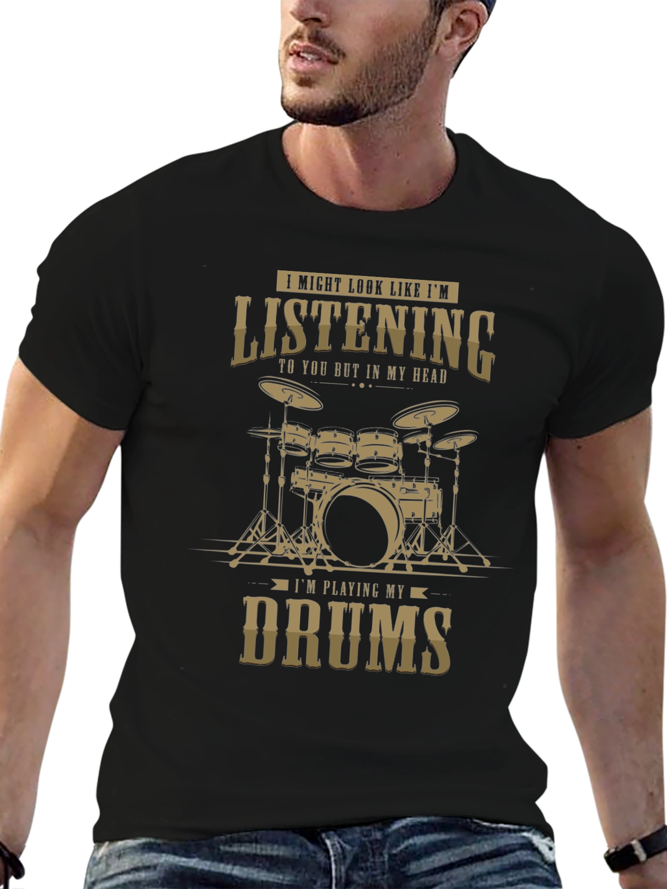 Drummer T-Shirt: Im Playing Drums