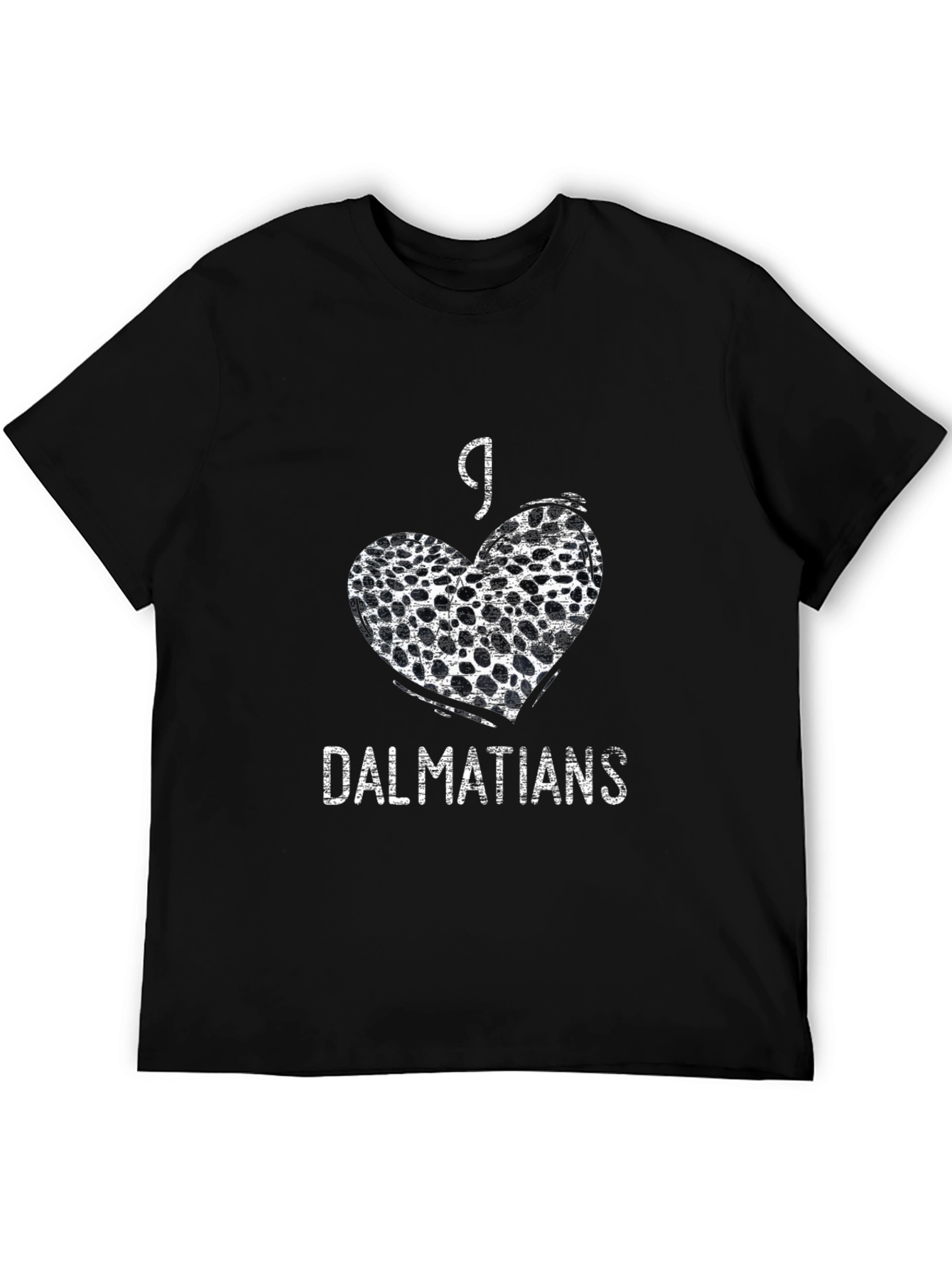 I Heart Dalmatians Graphic Tee - Black
