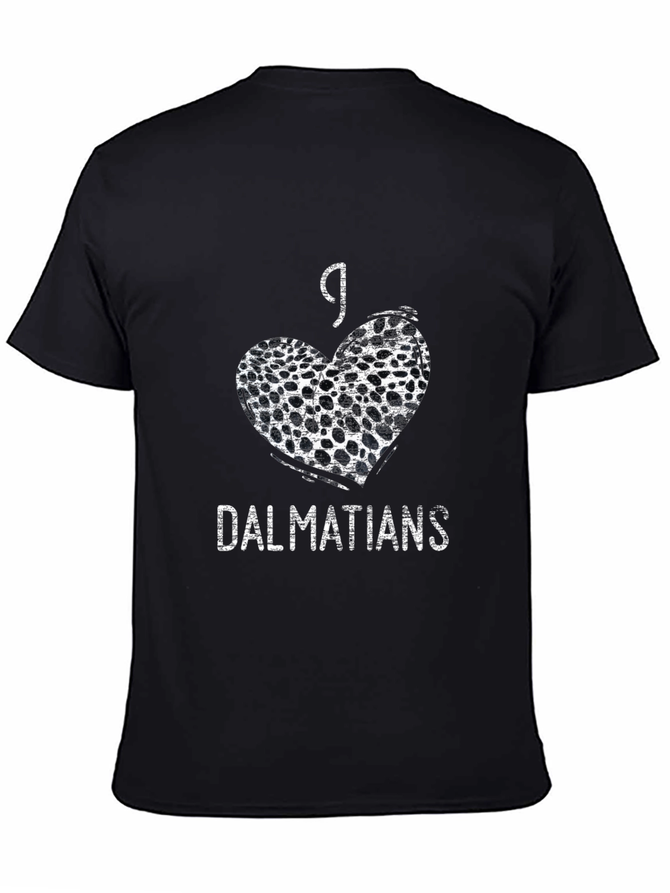 I Heart Dalmatians Graphic Tee - Black