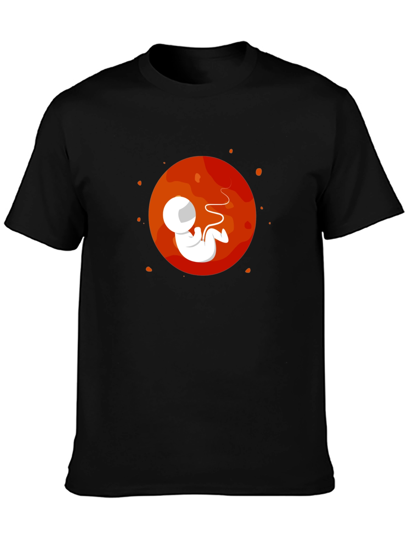 Astronaut Fetus Graphic Tee - Black