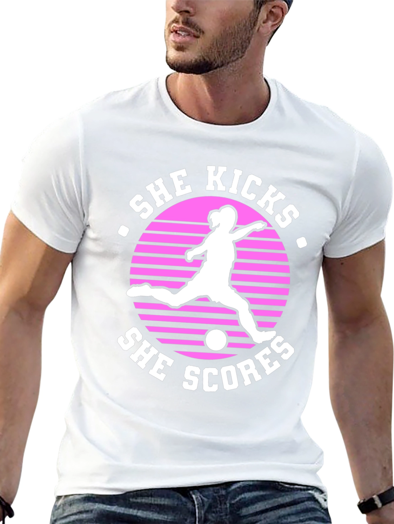 She Kicks She Scores T-Shirt
