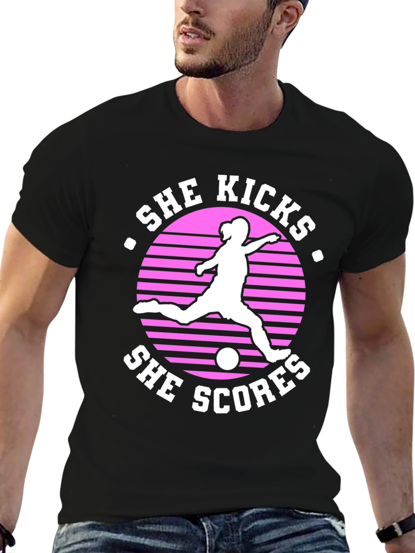 She Kicks She Scores T-Shirt