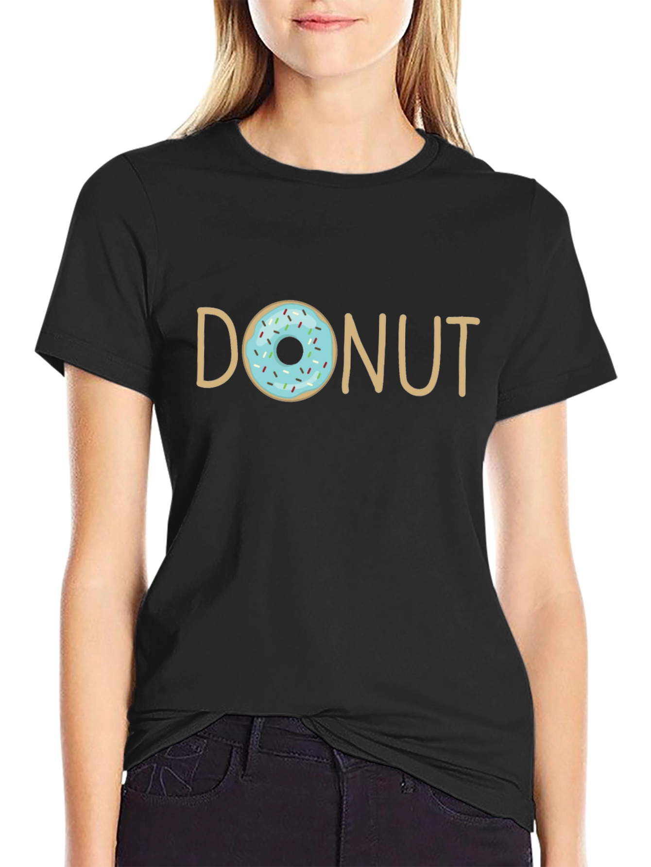 Donut Graphic T-Shirt - Casual Cotton Tee
