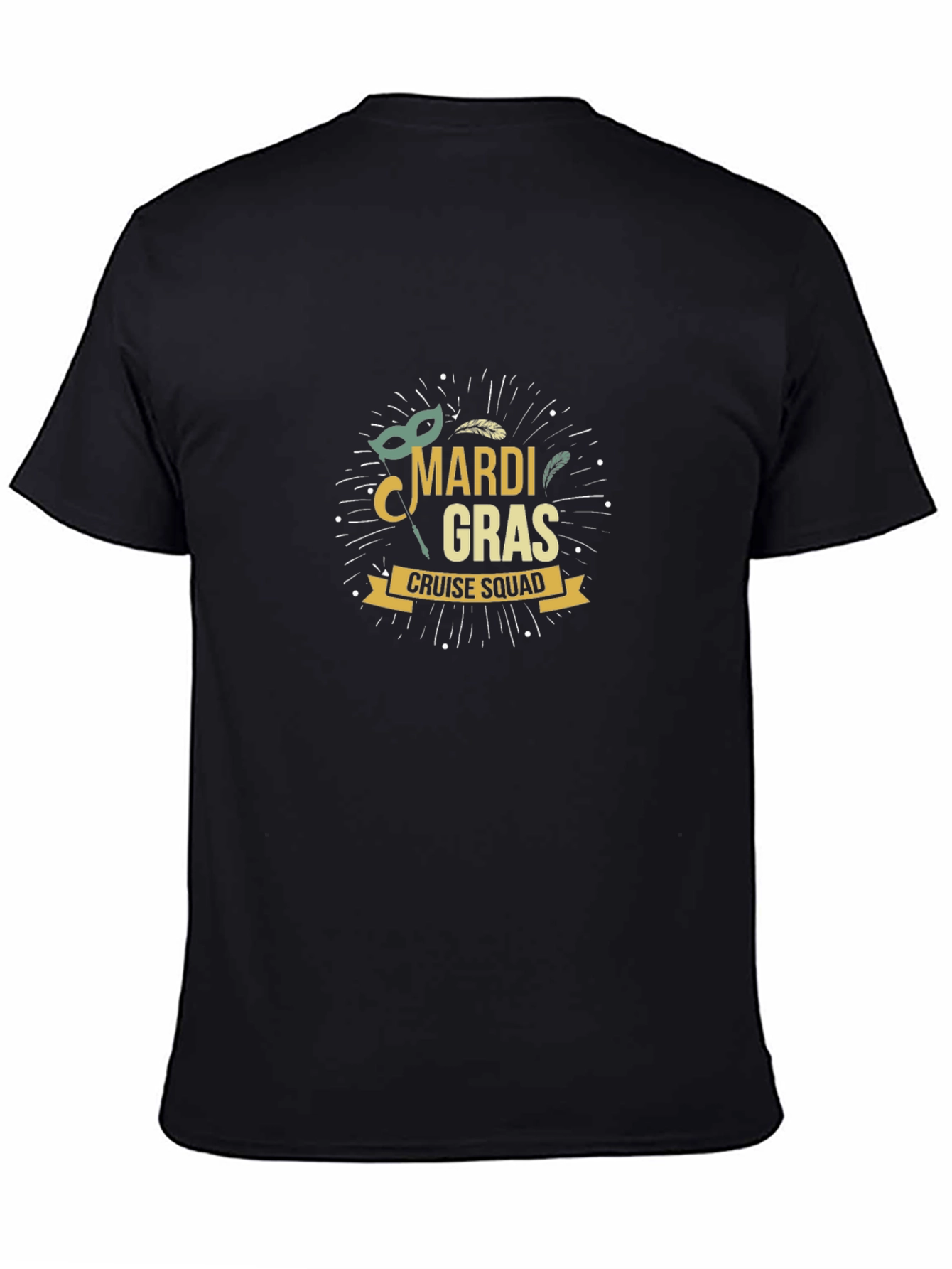 Mardi Gras Cruise Squad Black T-Shirt