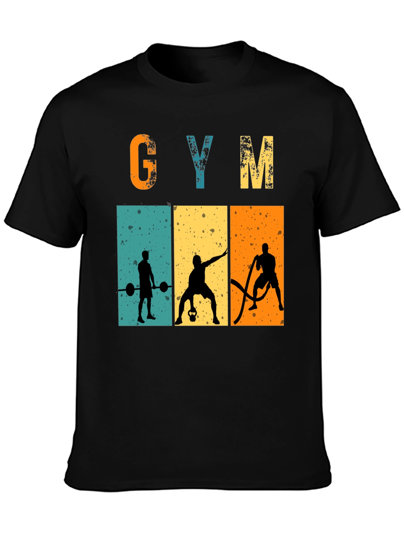 Retro Gym Workout T-Shirt - Weightlifting Tee