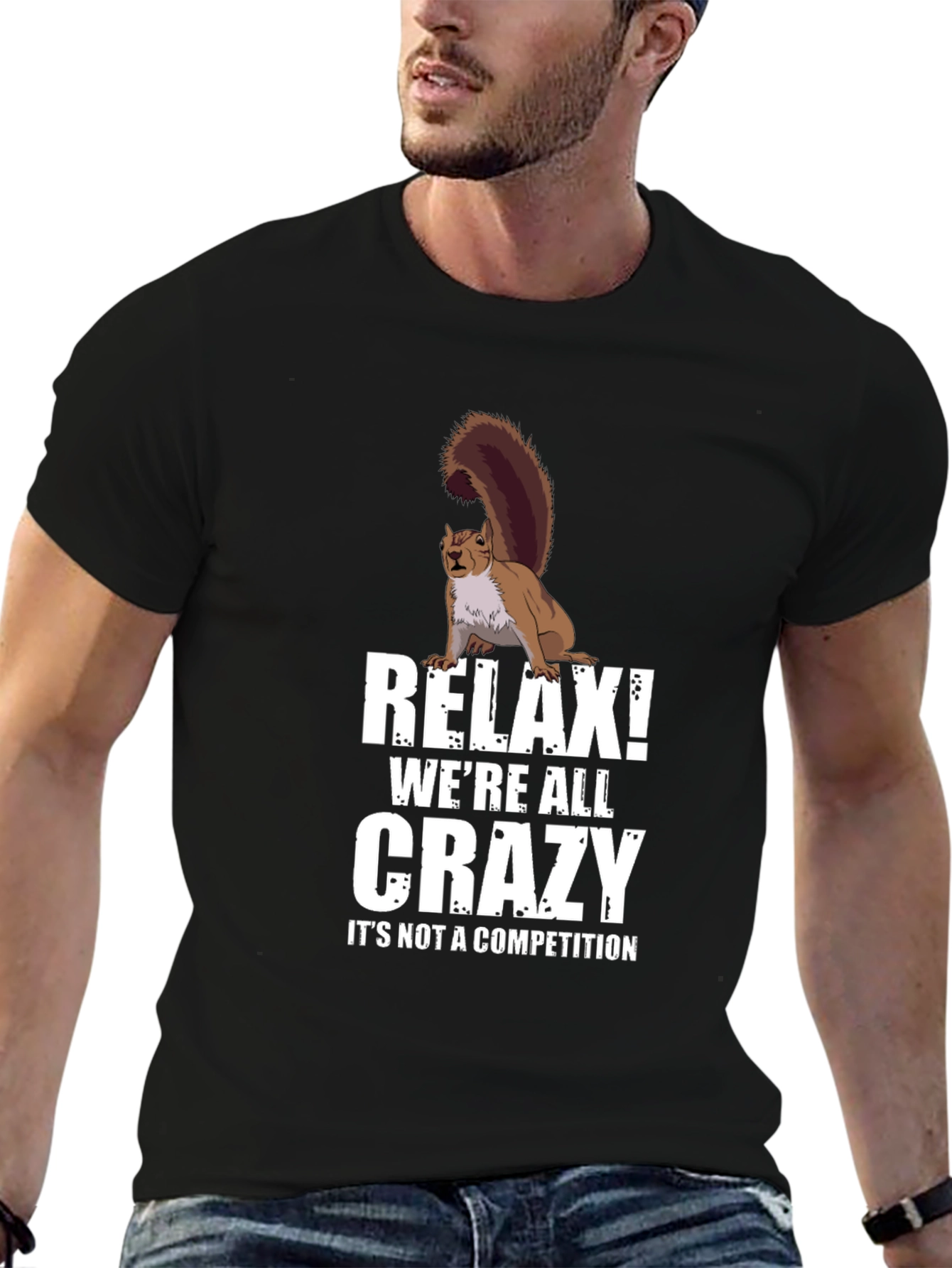 Relax Crazy Squirrel T-Shirt - Unisex