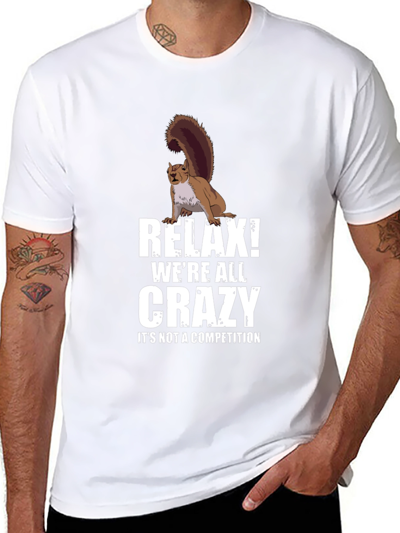 Relax Crazy Squirrel T-Shirt - Unisex
