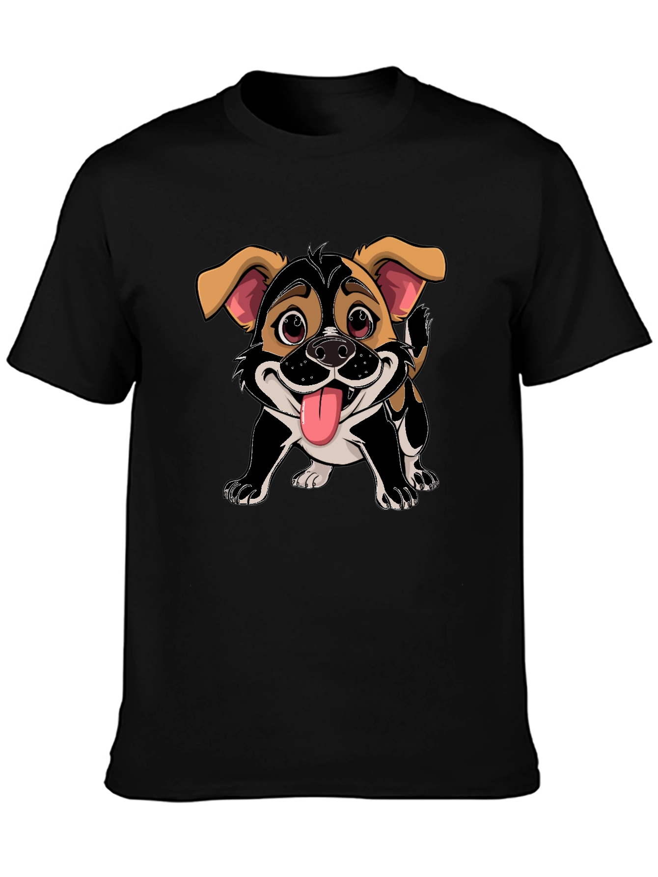 Dog Cartoon Graphic T-Shirt