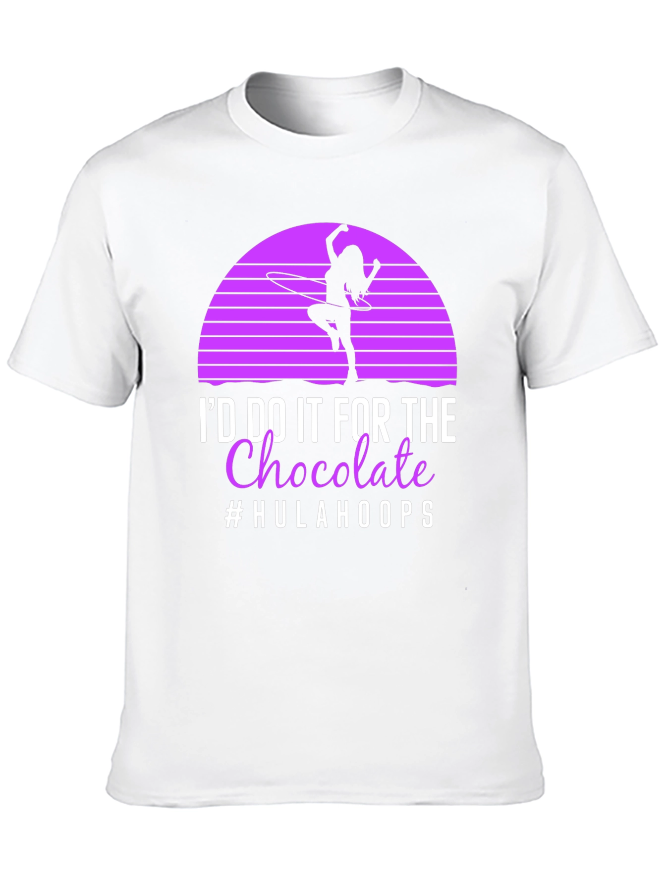 Hula Hoop Chocolate T-Shirt - Novelty Graphic Tee