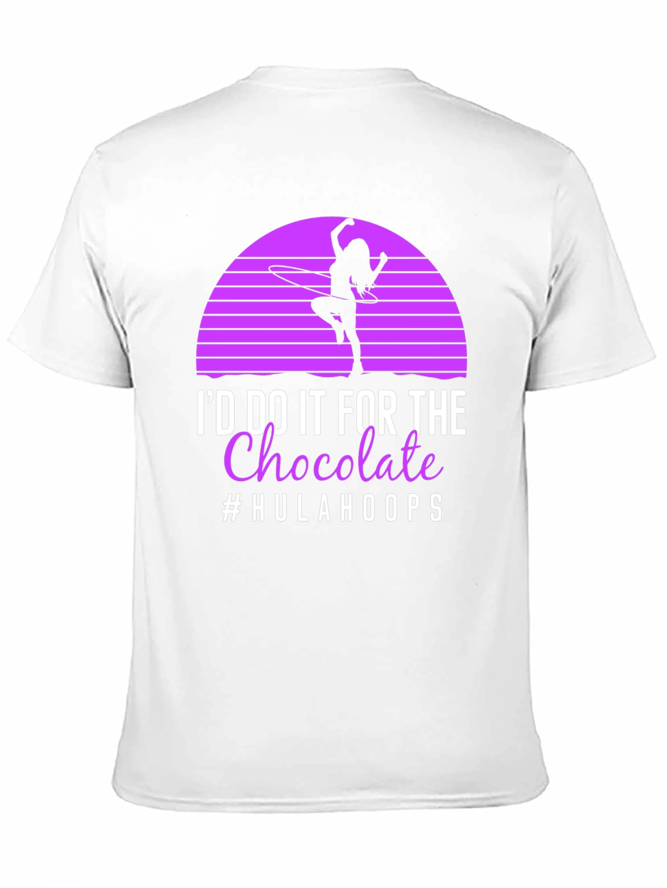 Hula Hoop Chocolate T-Shirt - Novelty Graphic Tee