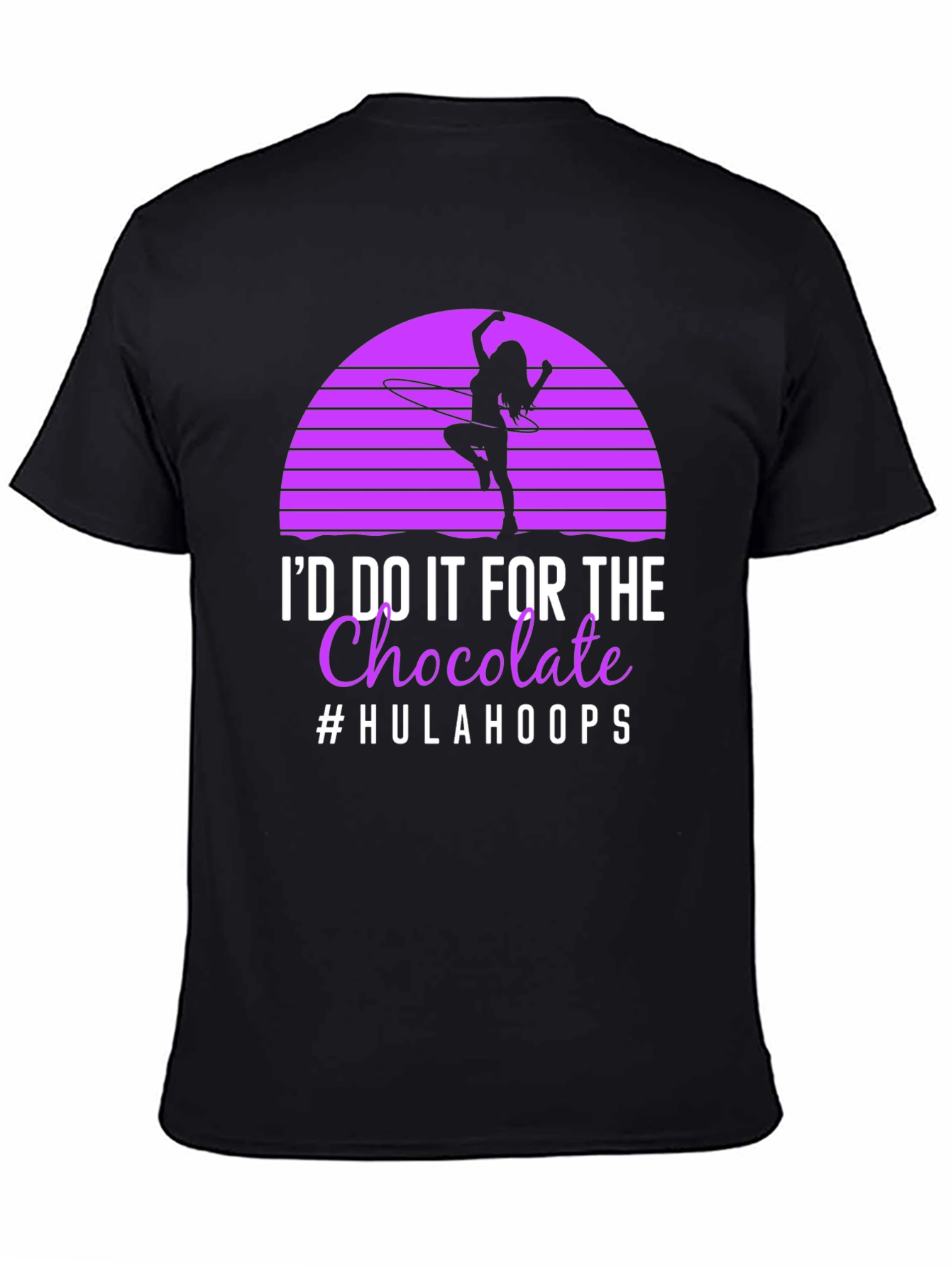 Hula Hoop Chocolate T-Shirt - Novelty Graphic Tee