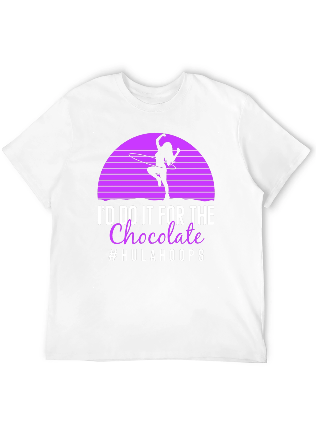 Hula Hoop Chocolate T-Shirt - Novelty Graphic Tee