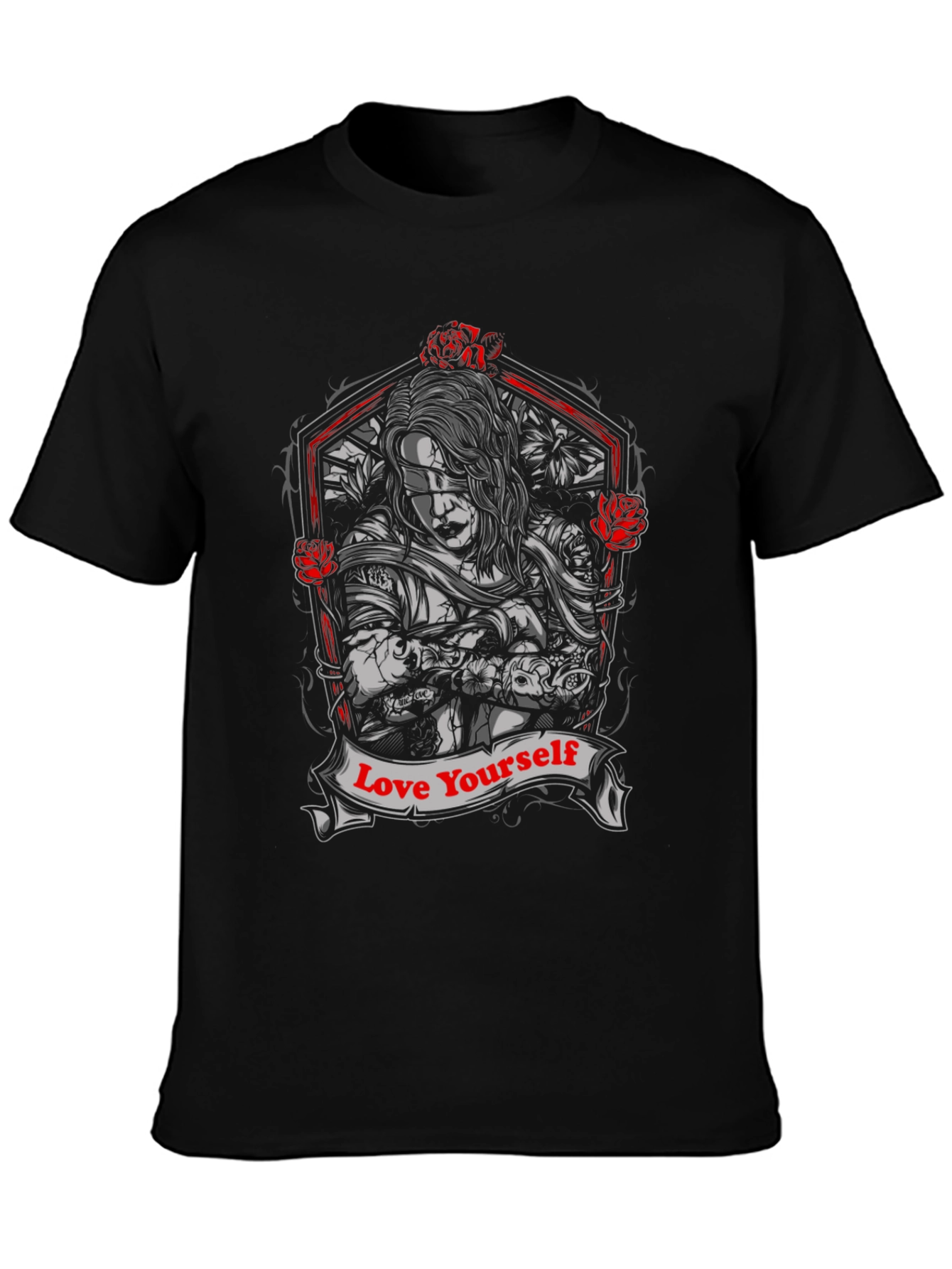 Love Yourself Graphic Tee - Black Unisex T-Shirt