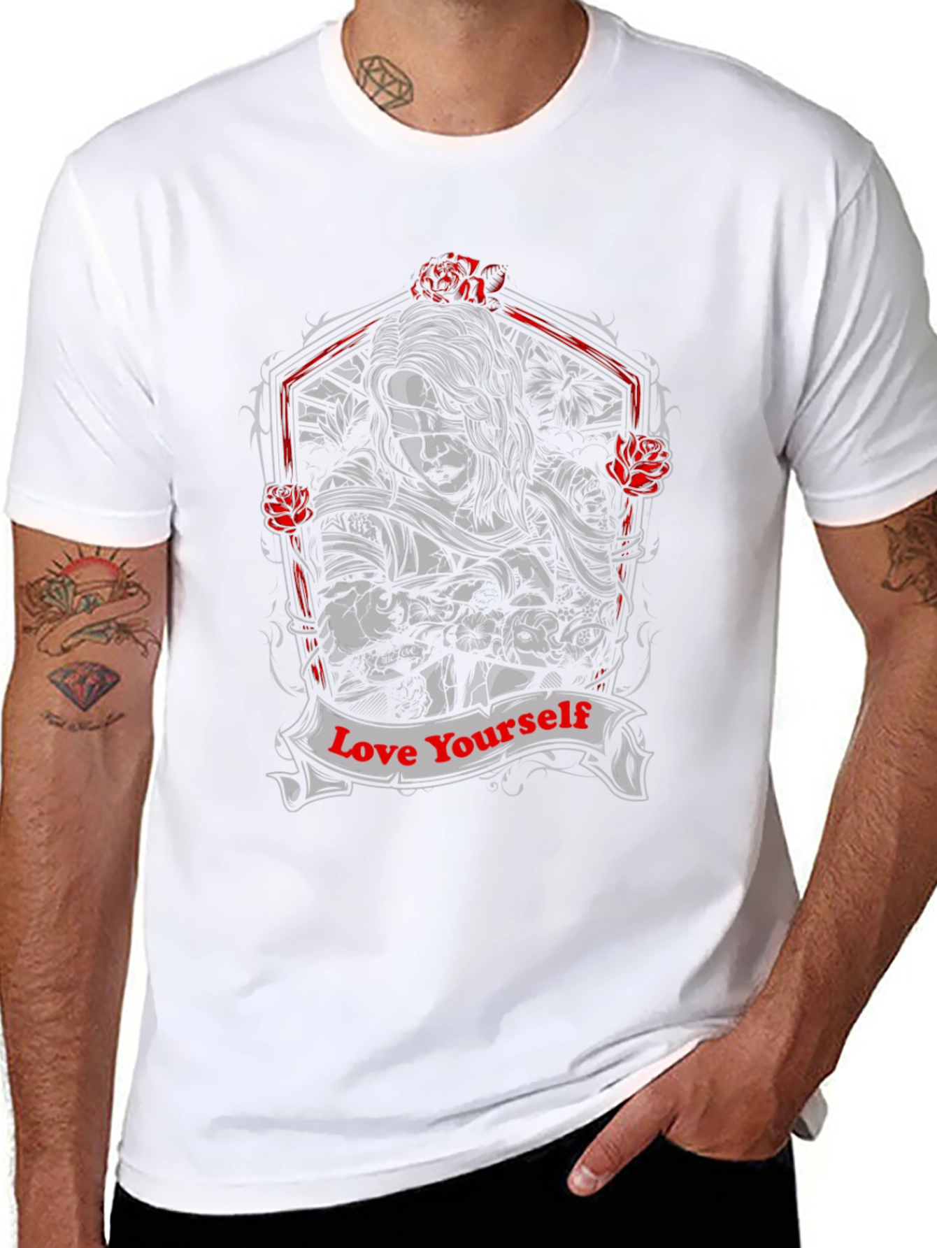 Love Yourself Graphic Tee - Black Unisex T-Shirt