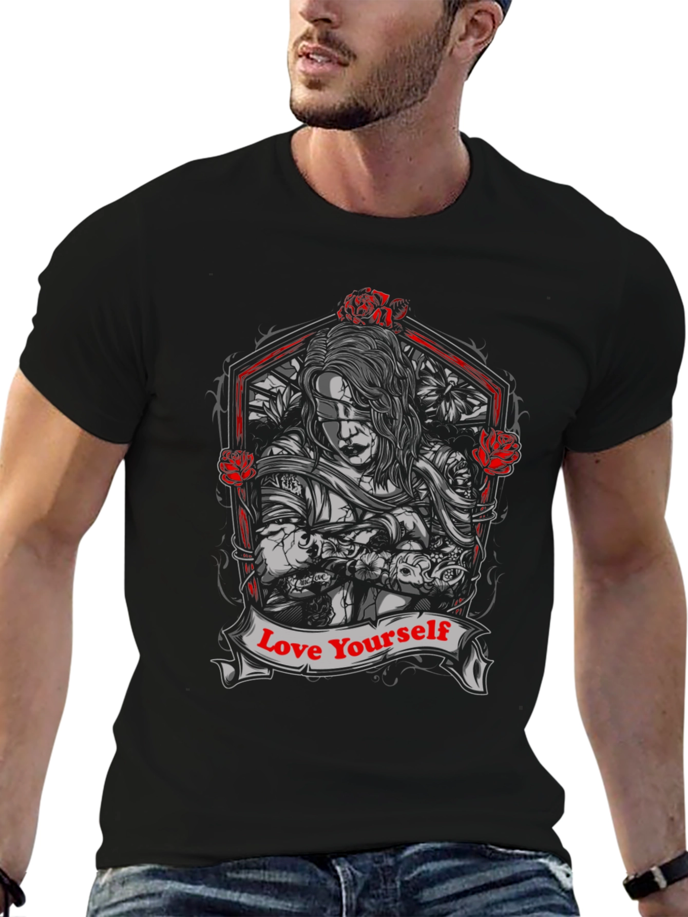 Love Yourself Graphic Tee - Black Unisex T-Shirt