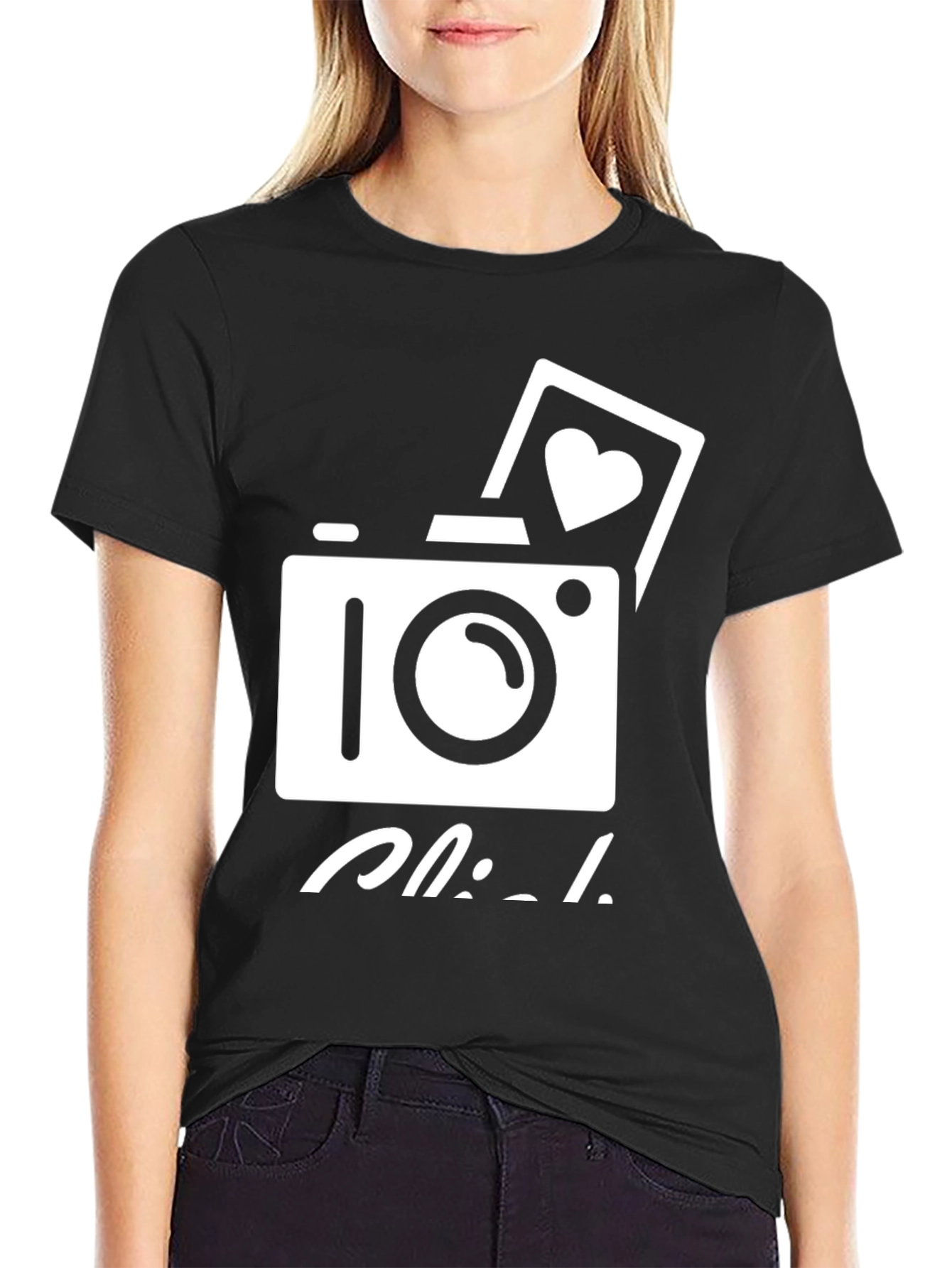 Click Camera Graphic Tee - Black
