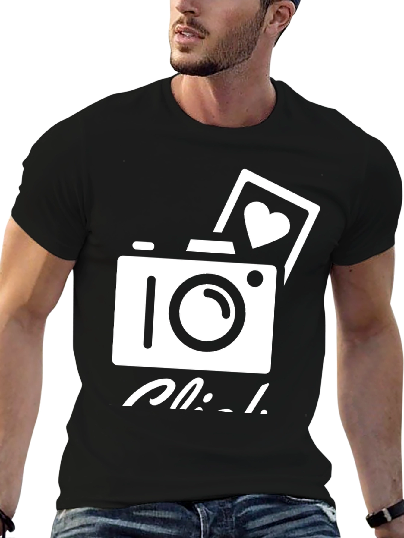 Click Camera Graphic Tee - Black