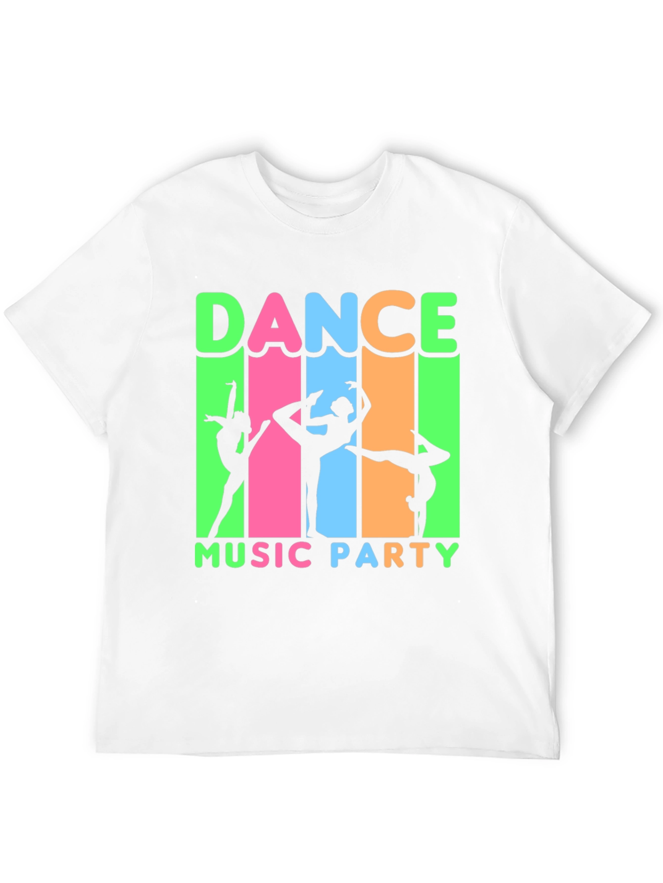 Dance Music Party T-Shirt Black Cotton Tee
