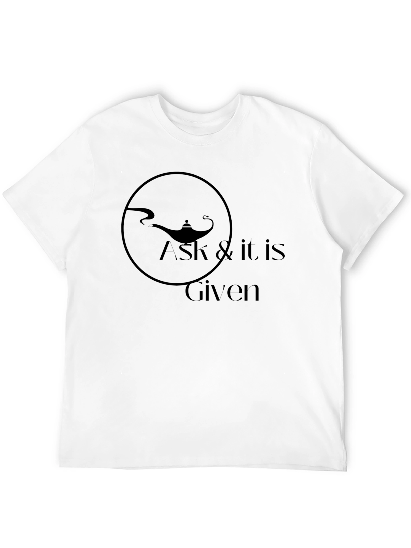 Ask & It Is Given Graphic T-Shirt - Black