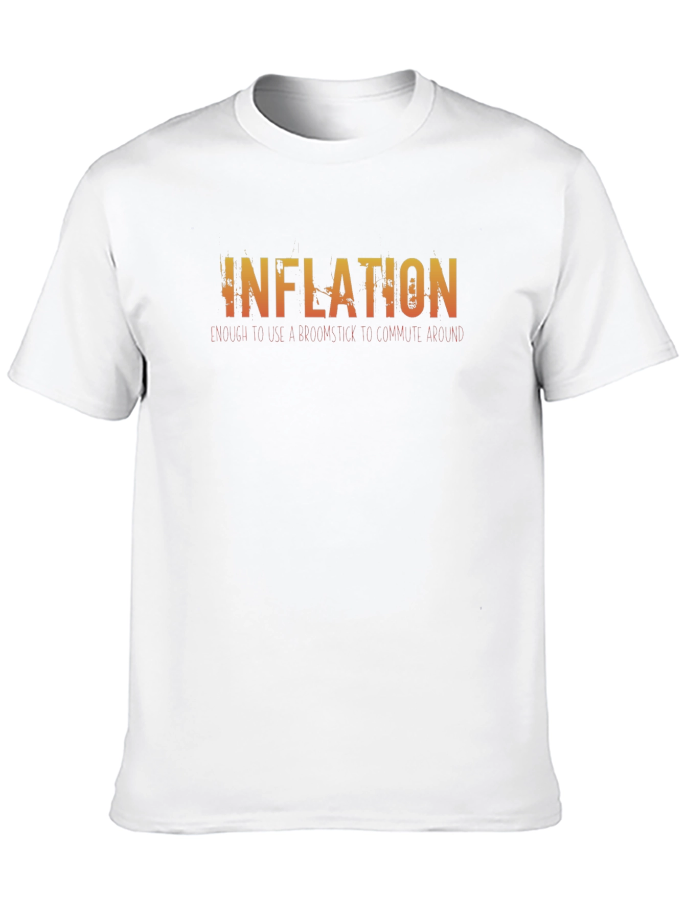 Inflation Broomstick T-Shirt - Funny Slogan Tee
