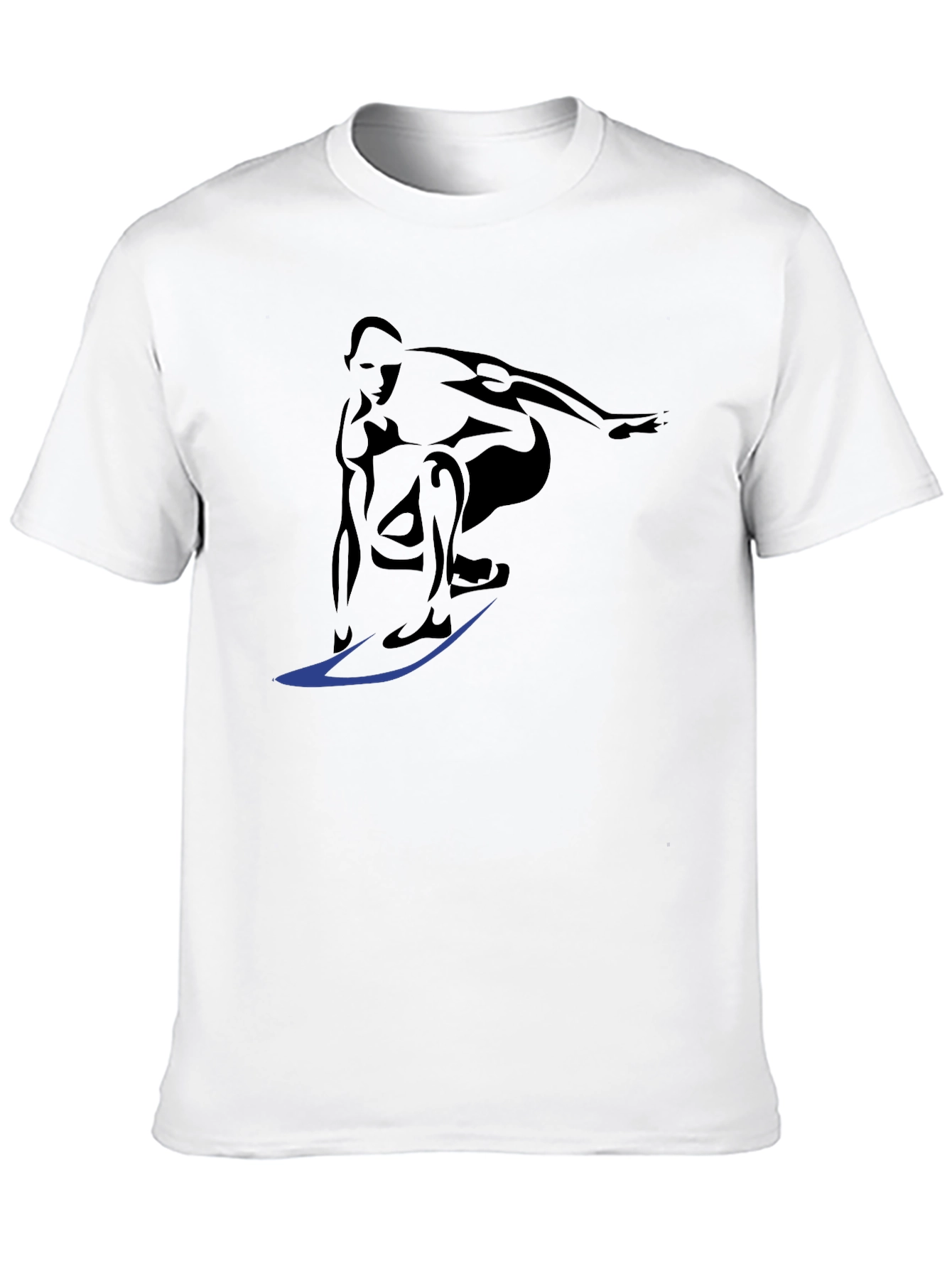 Surfer Graphic Tee - Cool Black T-Shirt
