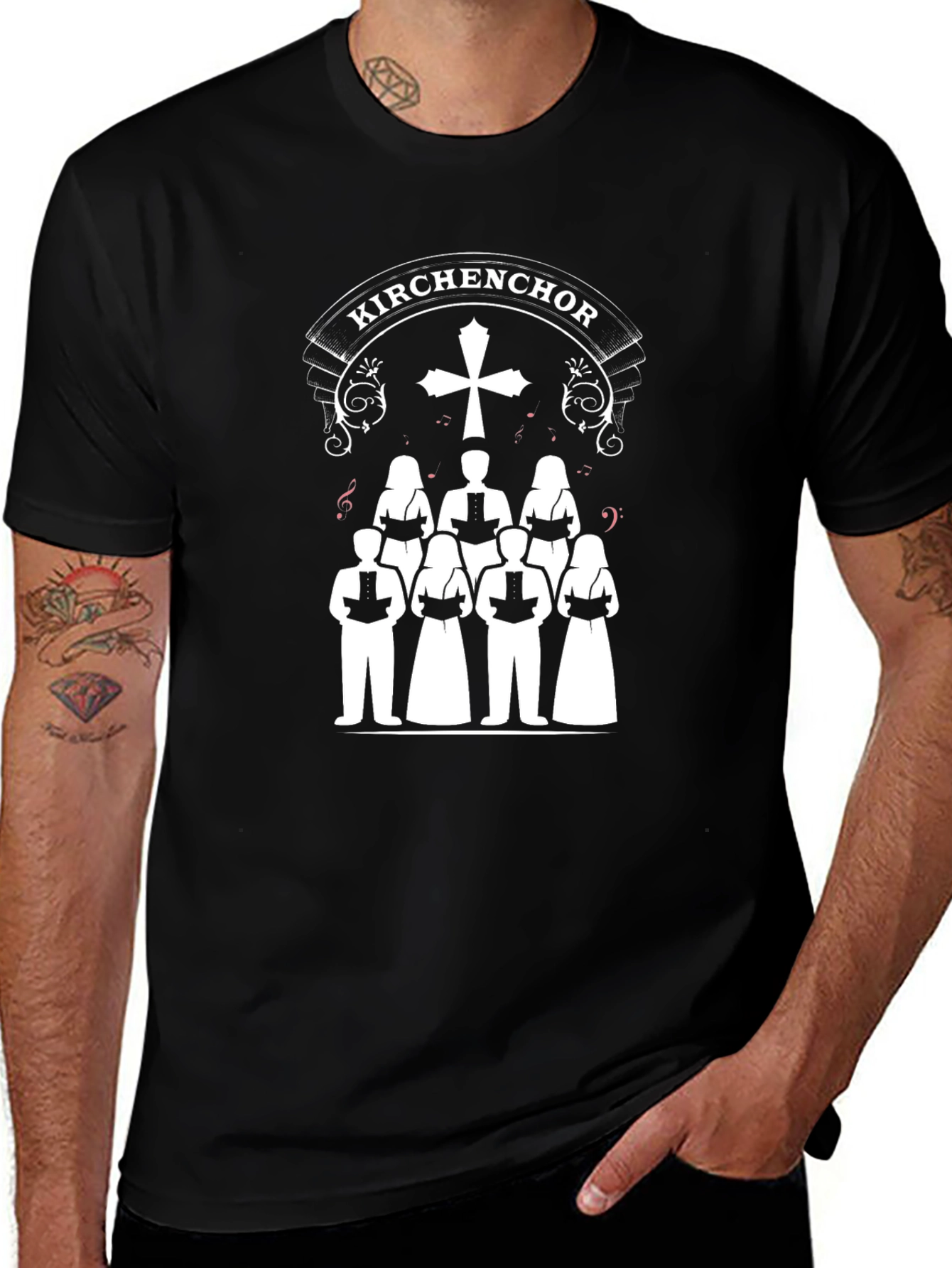 Kirchenchor Choir T-Shirt - Black Cotton Tee