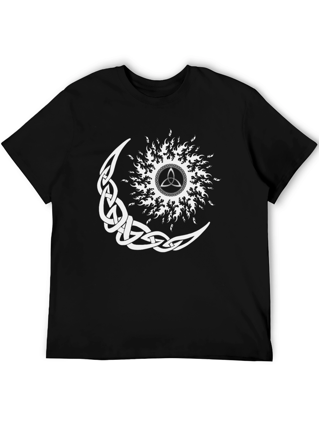 Celtic Knot Moon & Sun Graphic T-Shirt