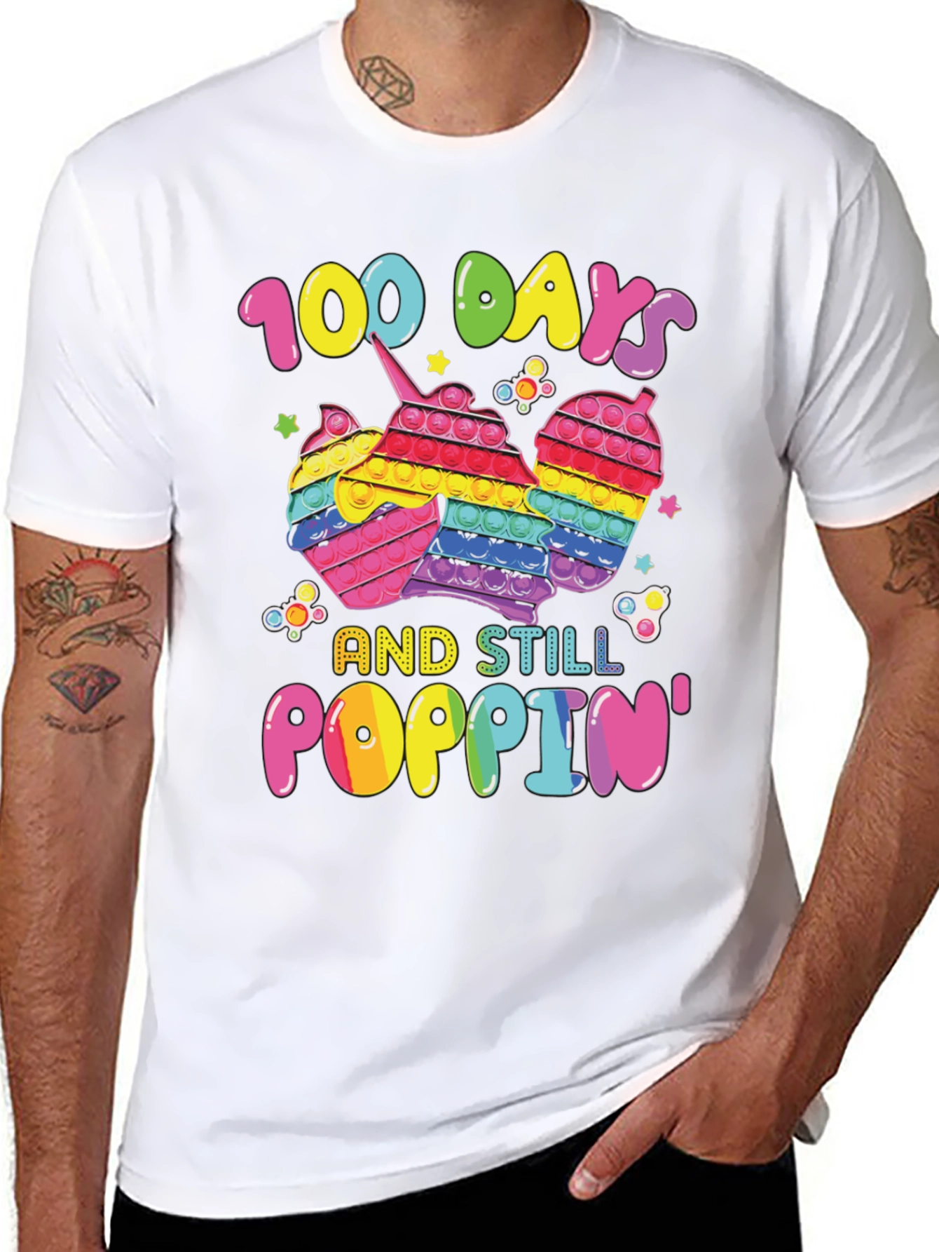 100 Days Poppin T-Shirt