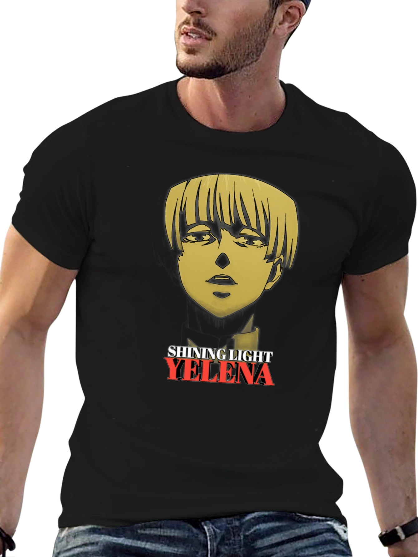 Yelena Attack on Titan Shining Light Black T-Shirt