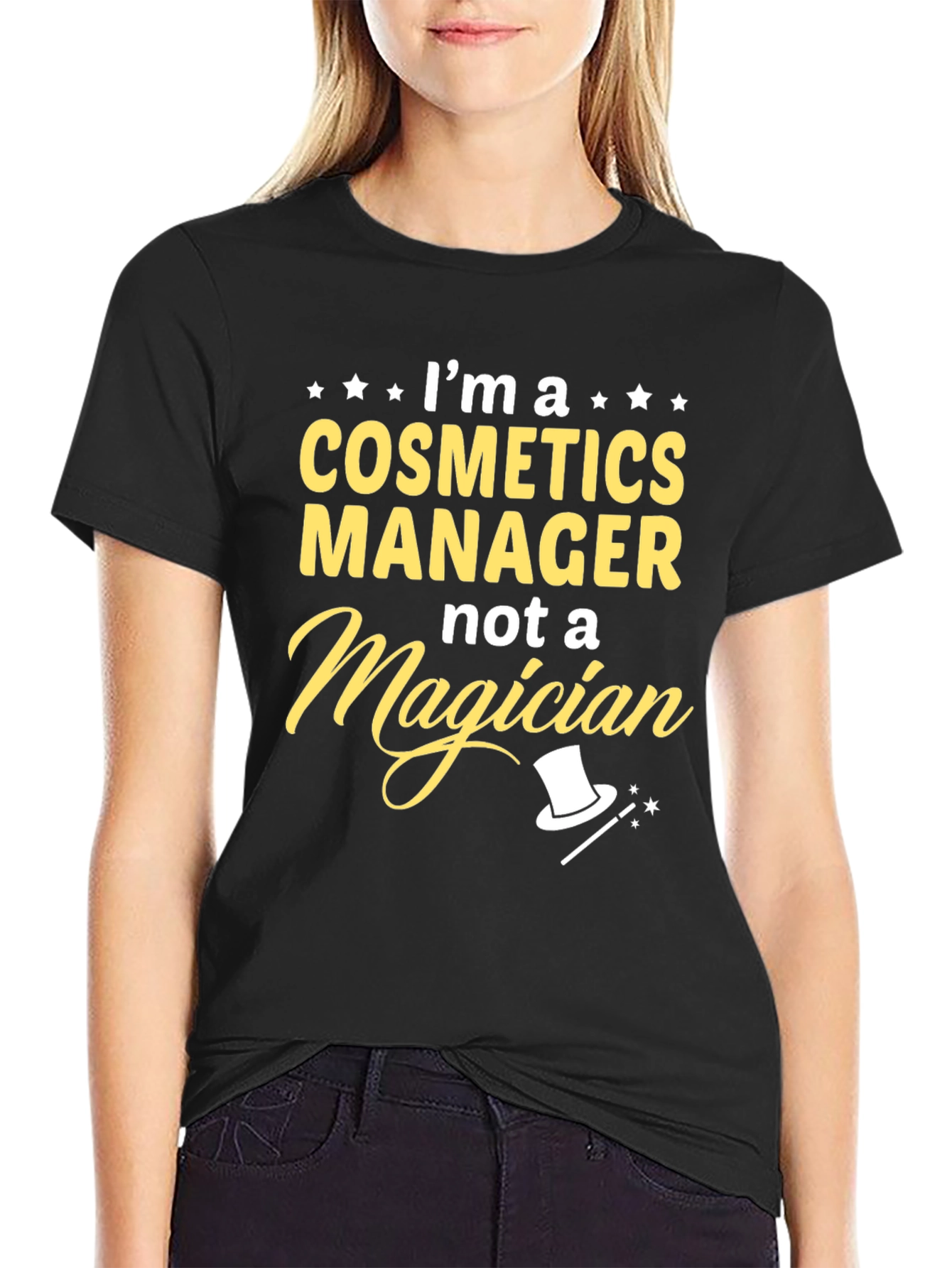 Cosmetics Manager T-Shirt - Funny Job Title Tee