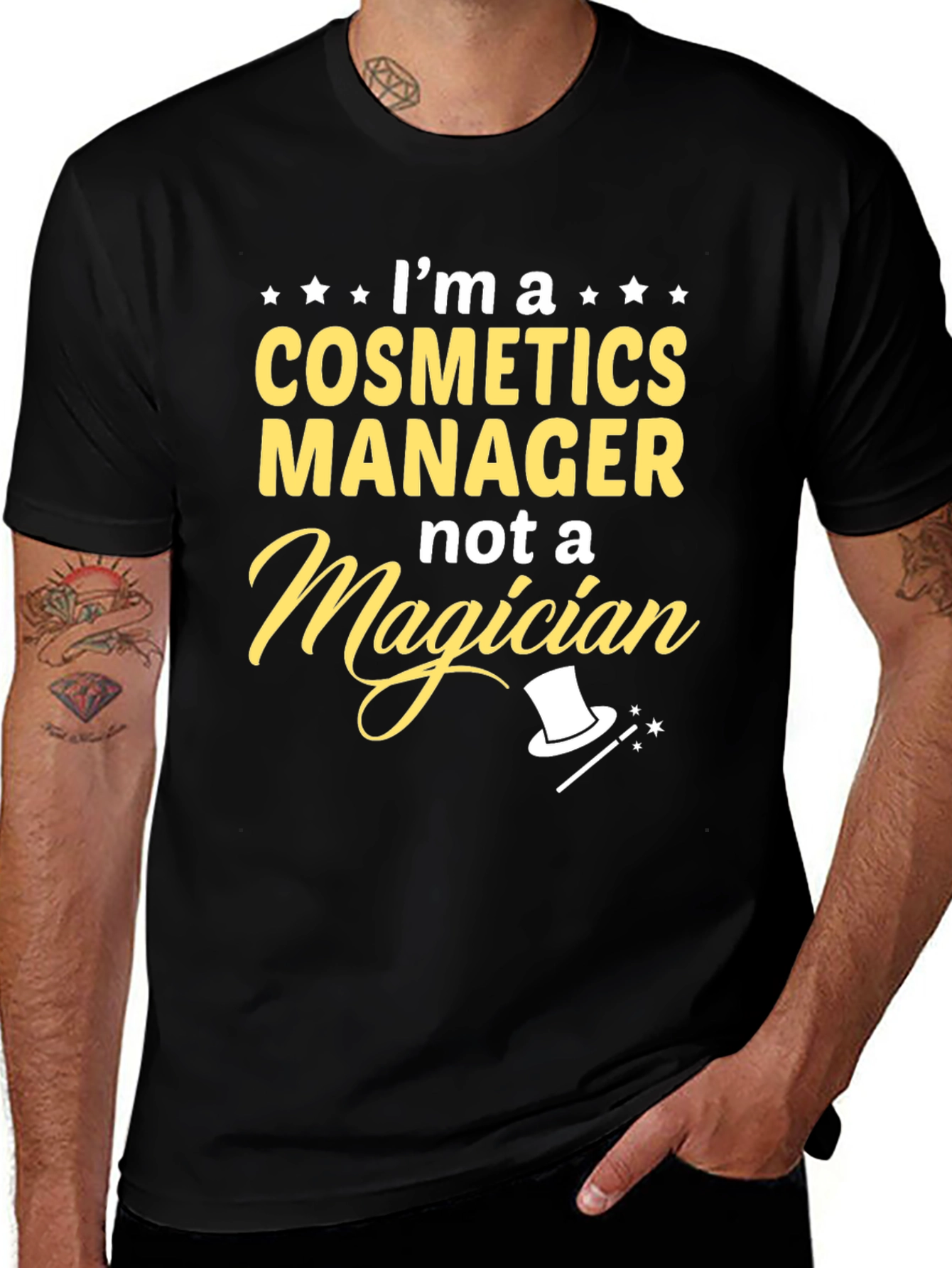 Cosmetics Manager T-Shirt - Funny Job Title Tee