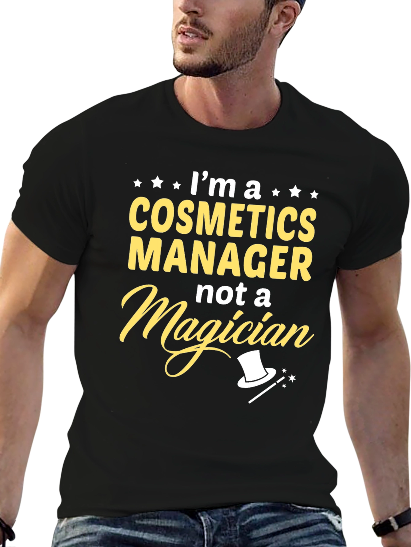 Cosmetics Manager T-Shirt - Funny Job Title Tee