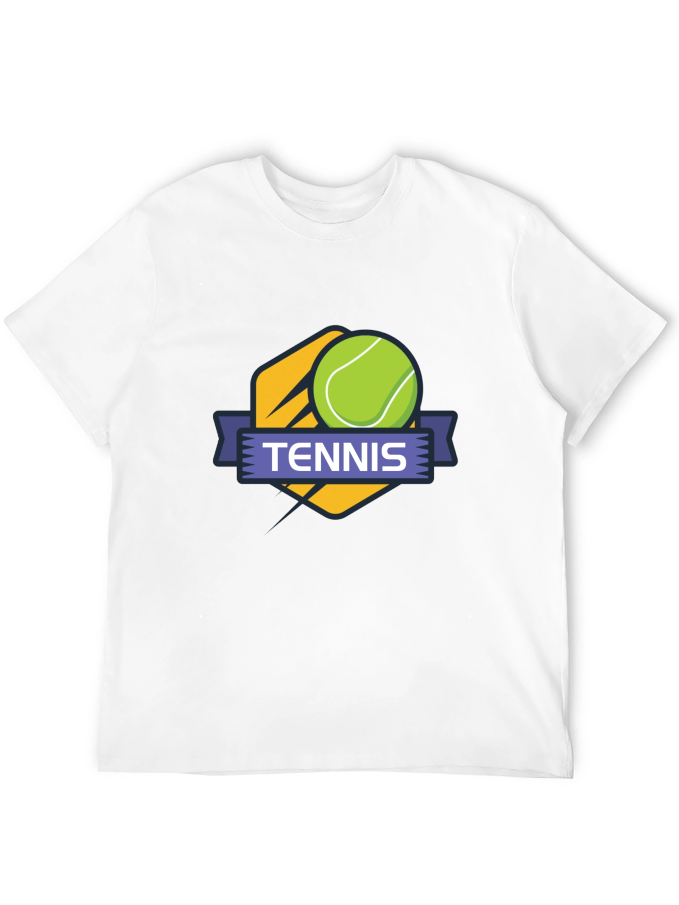 Tennis Graphic T-Shirt - Black Casual Wear