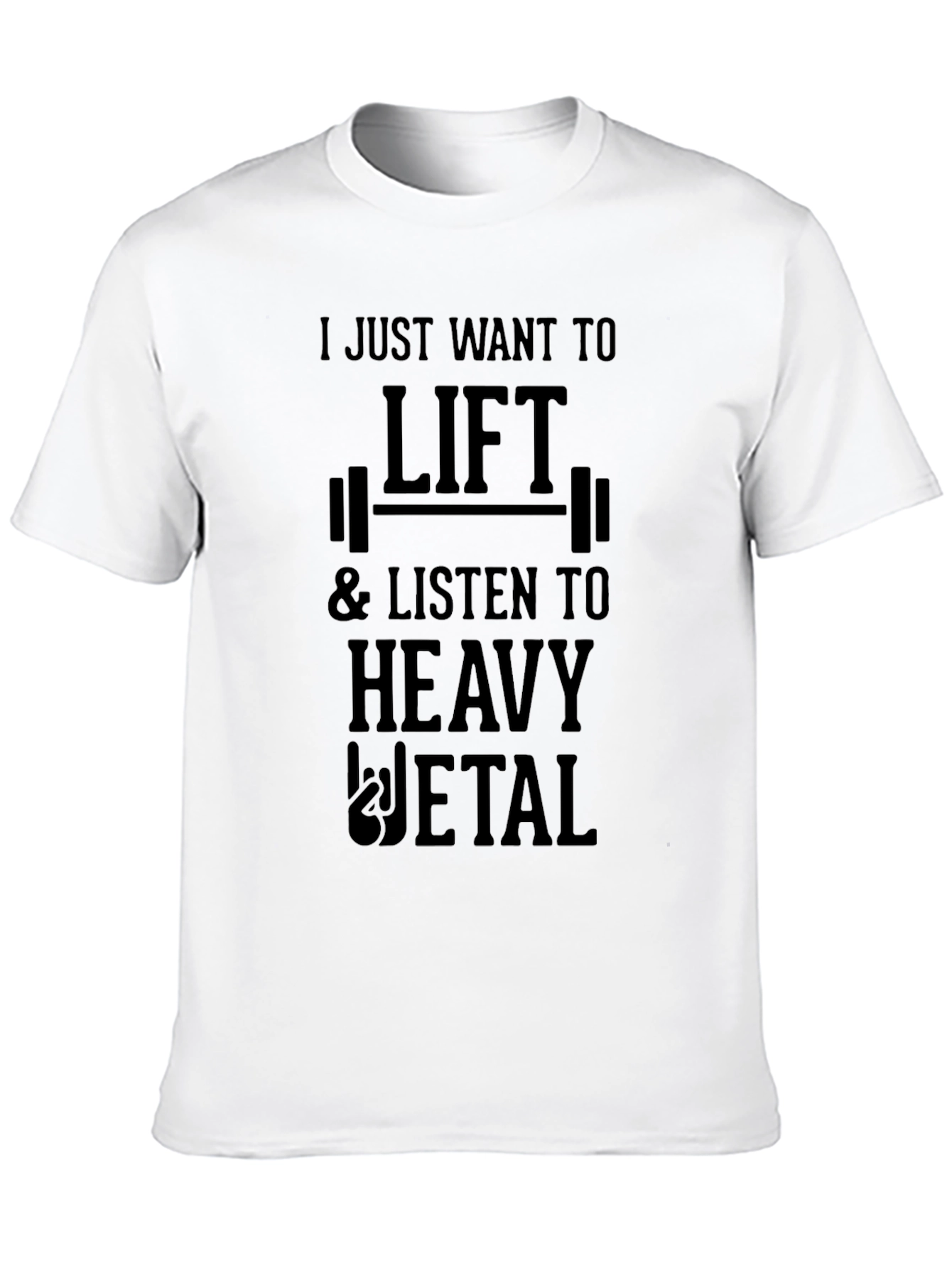 Lift Heavy Metal Black Graphic Tee