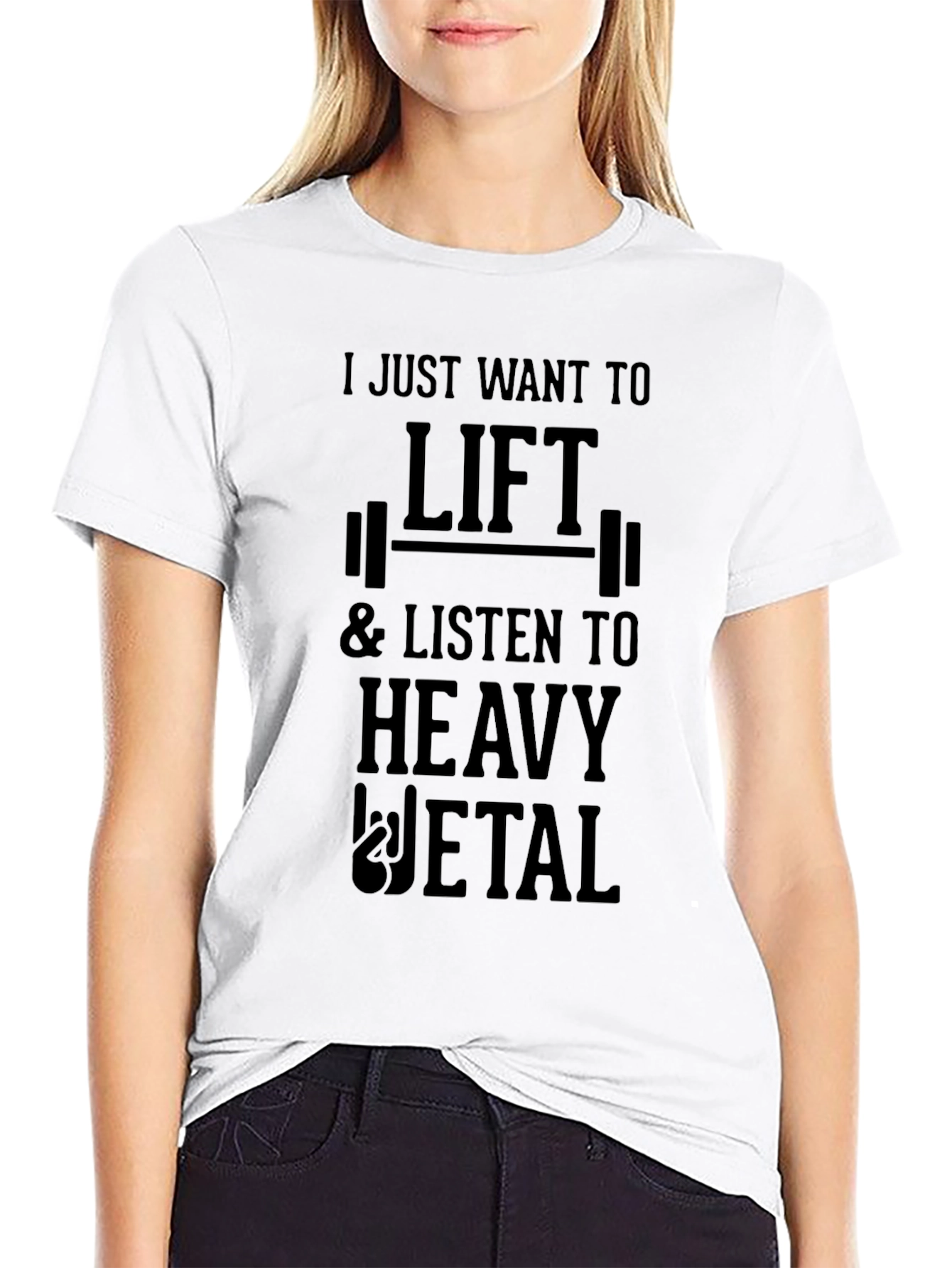 Lift Heavy Metal Black Graphic Tee