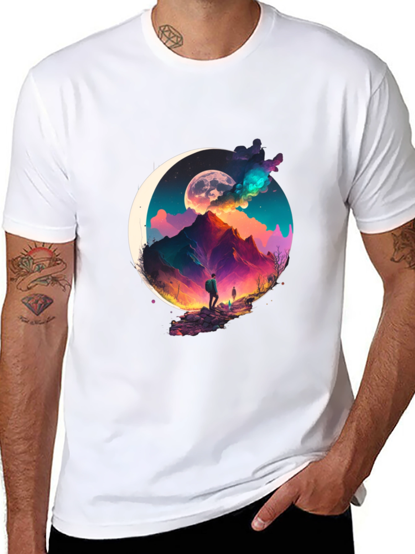 Mountain Moonscape Graphic Tee