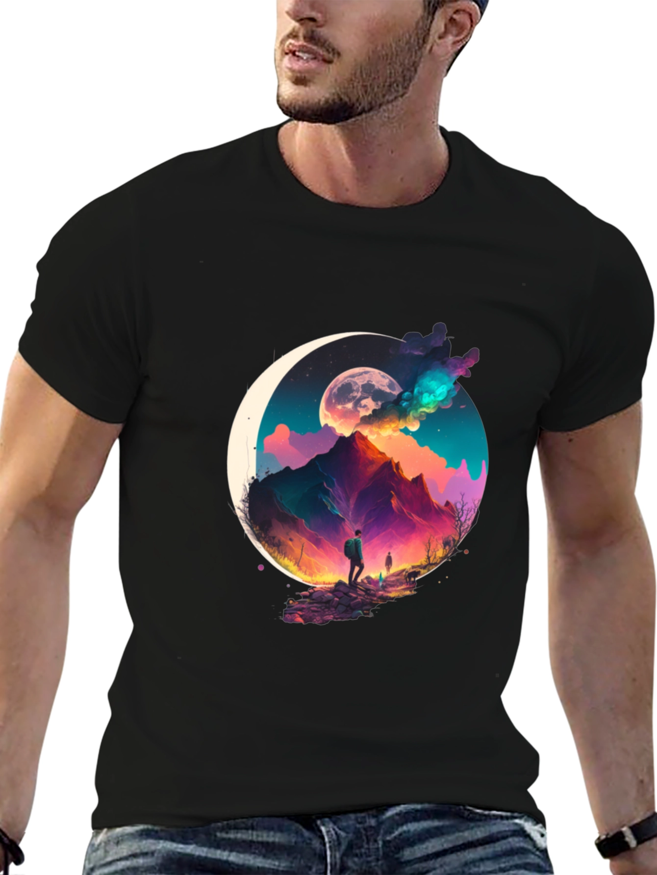Mountain Moonscape Graphic Tee