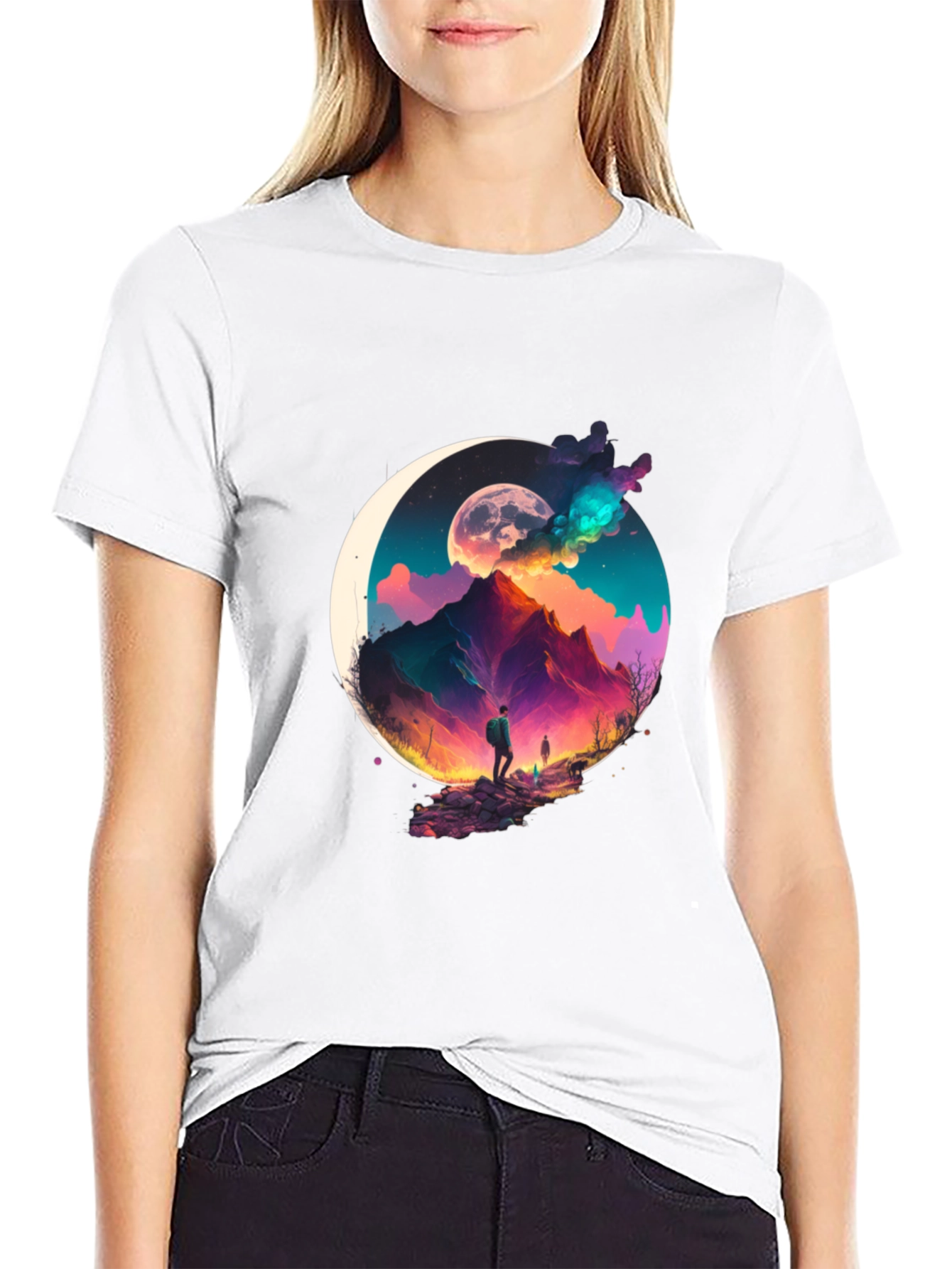 Mountain Moonscape Graphic Tee